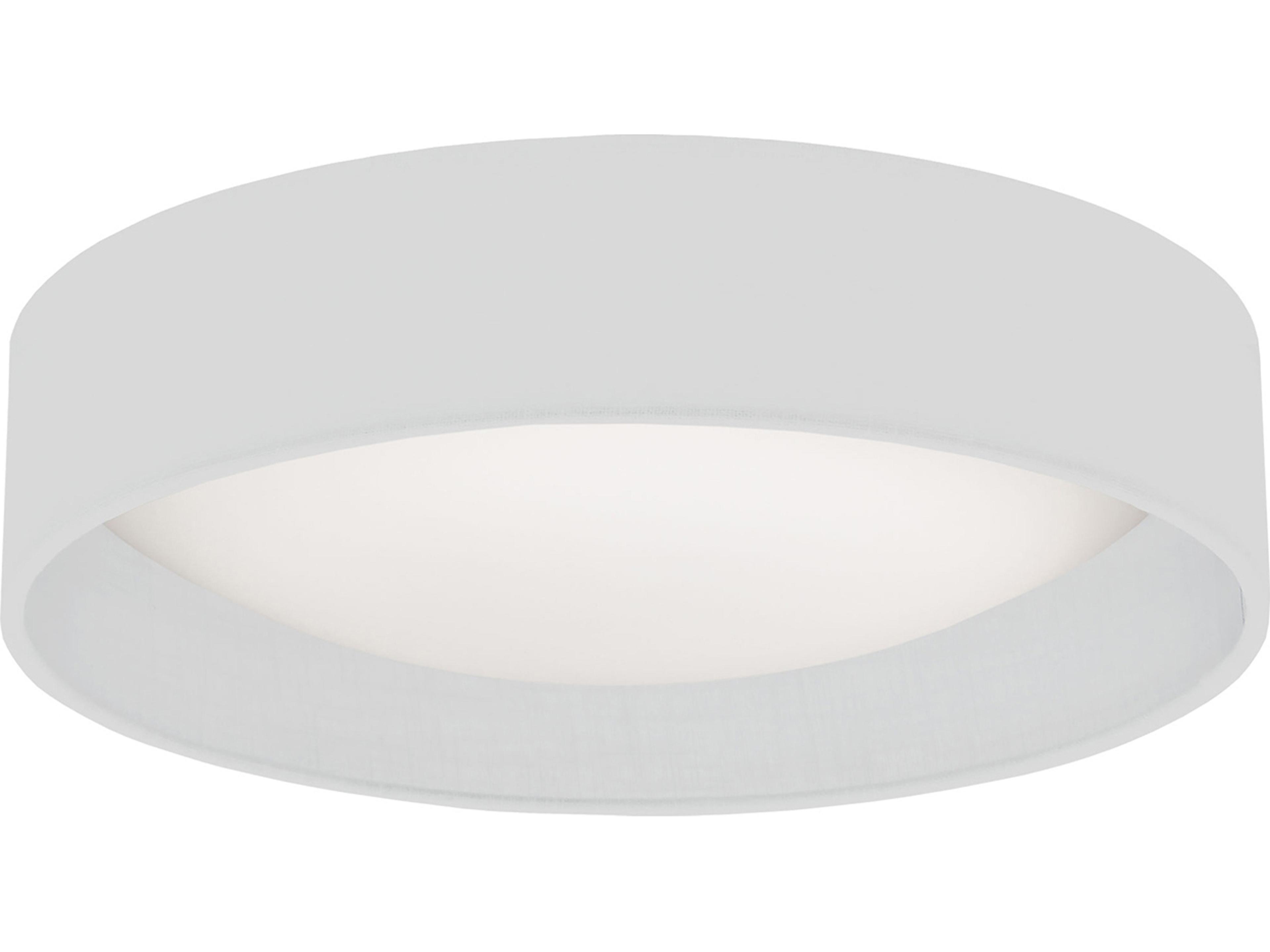 Corinne 1-Light White Drum Flush Mount