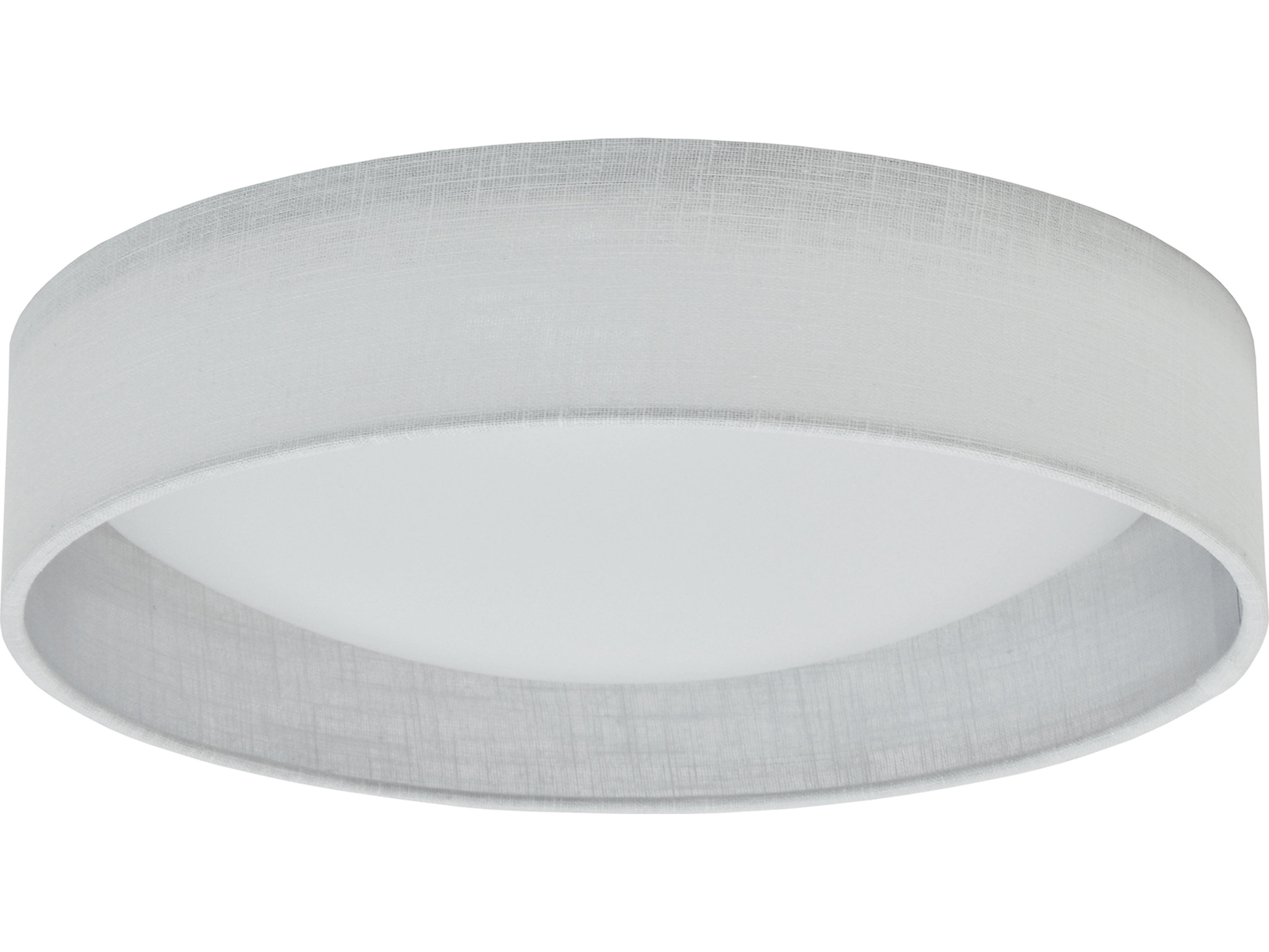 Corinne 1-Light Micro White Drum Flush Mount