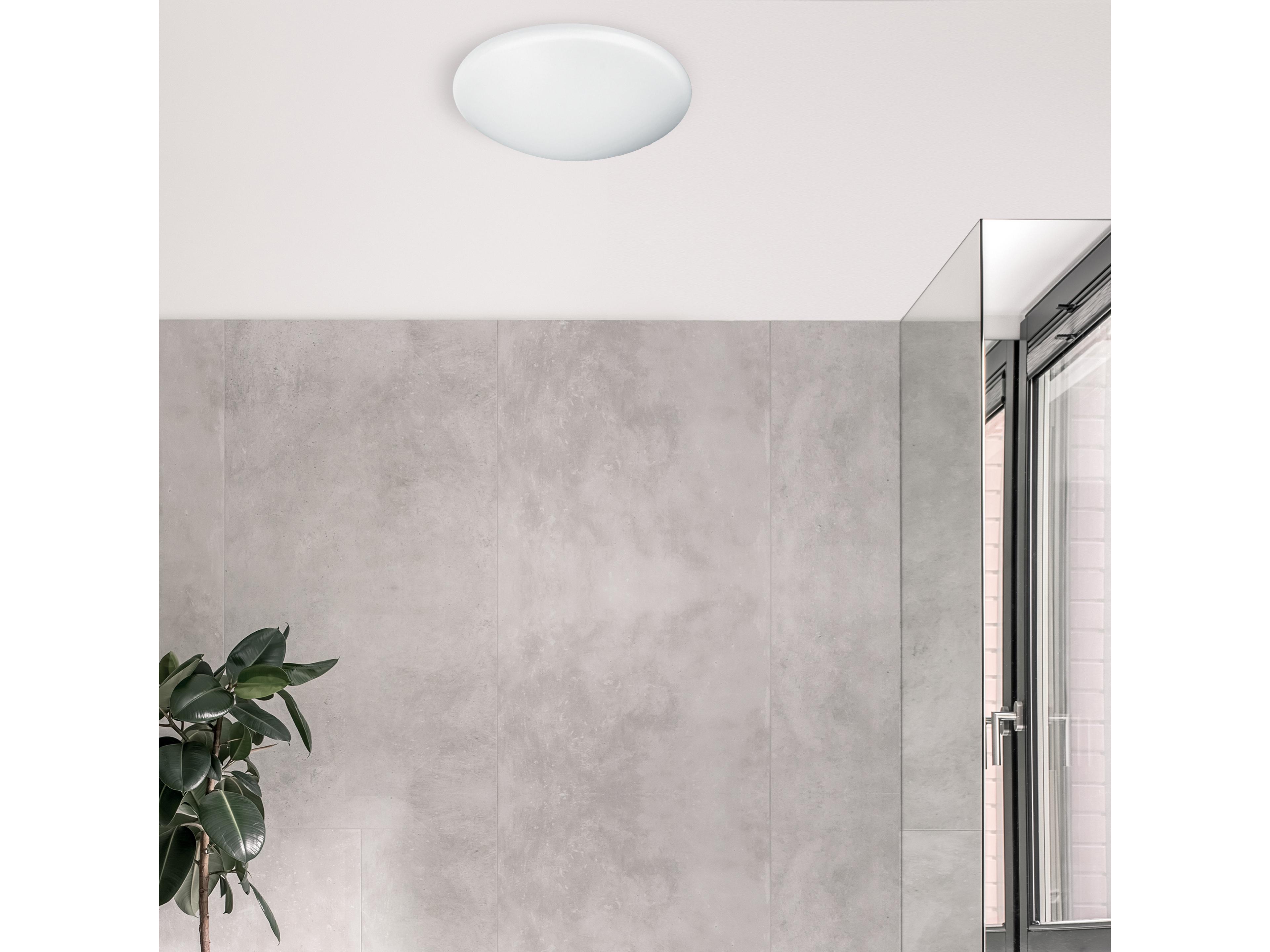Dainolite Cfled 1-Light White Round Flush Mount