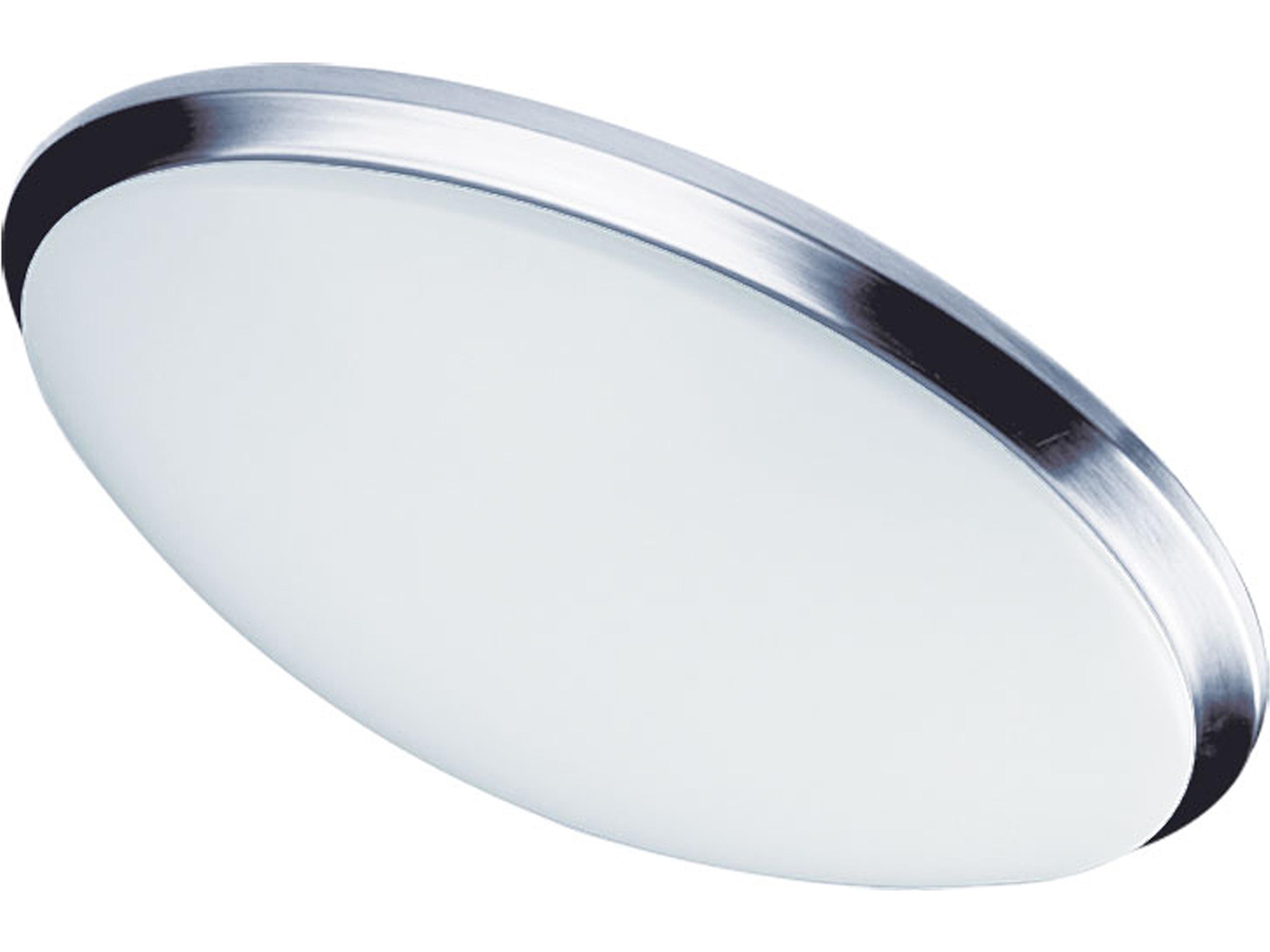 Cfled 1-Light Polished Chrome Round Flush Mount