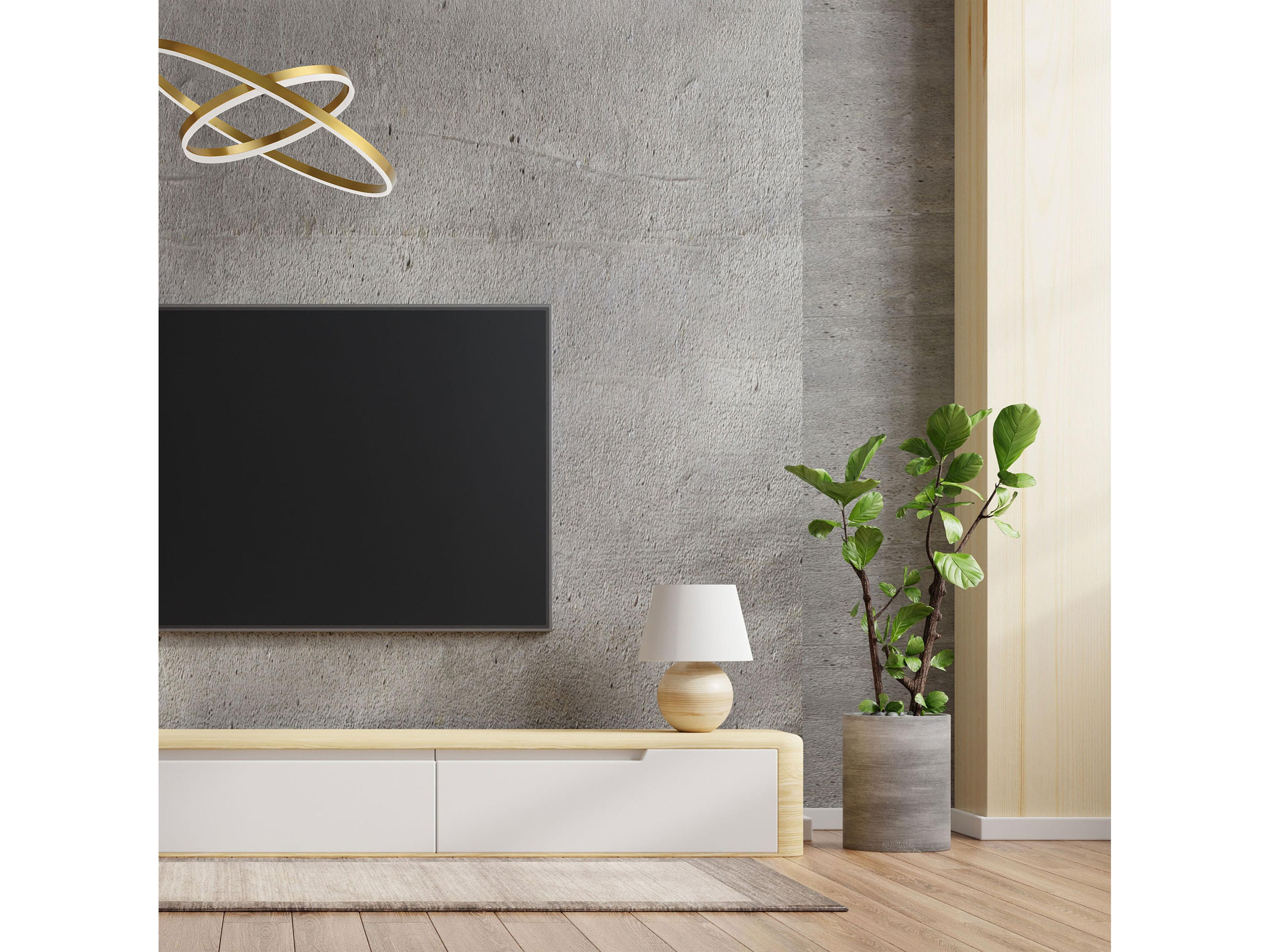 Dainolite Circulo 1-Light Aged Brass Round Pendant