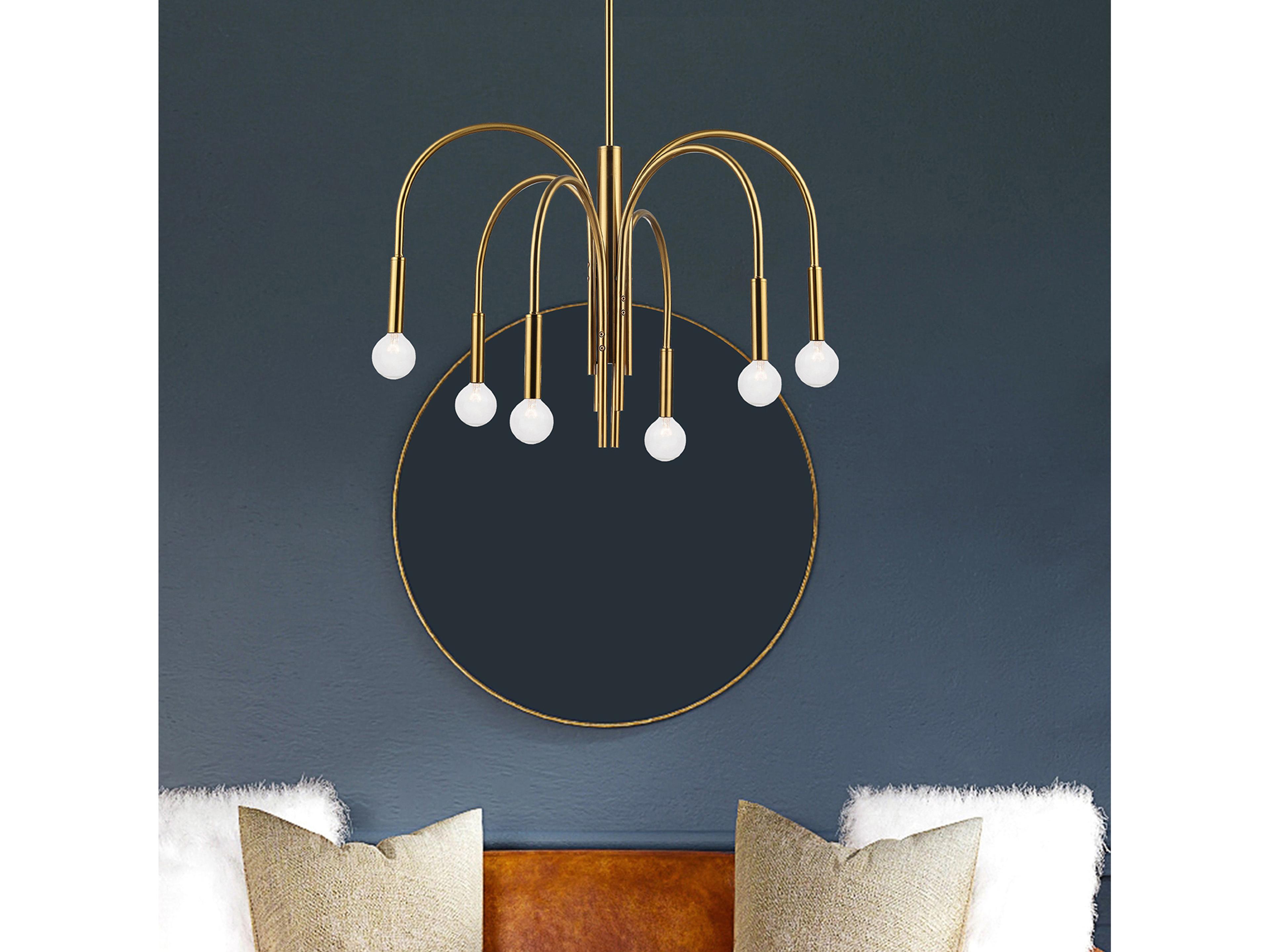 Dainolite Callway 6-Light Aged Brass Chandelier