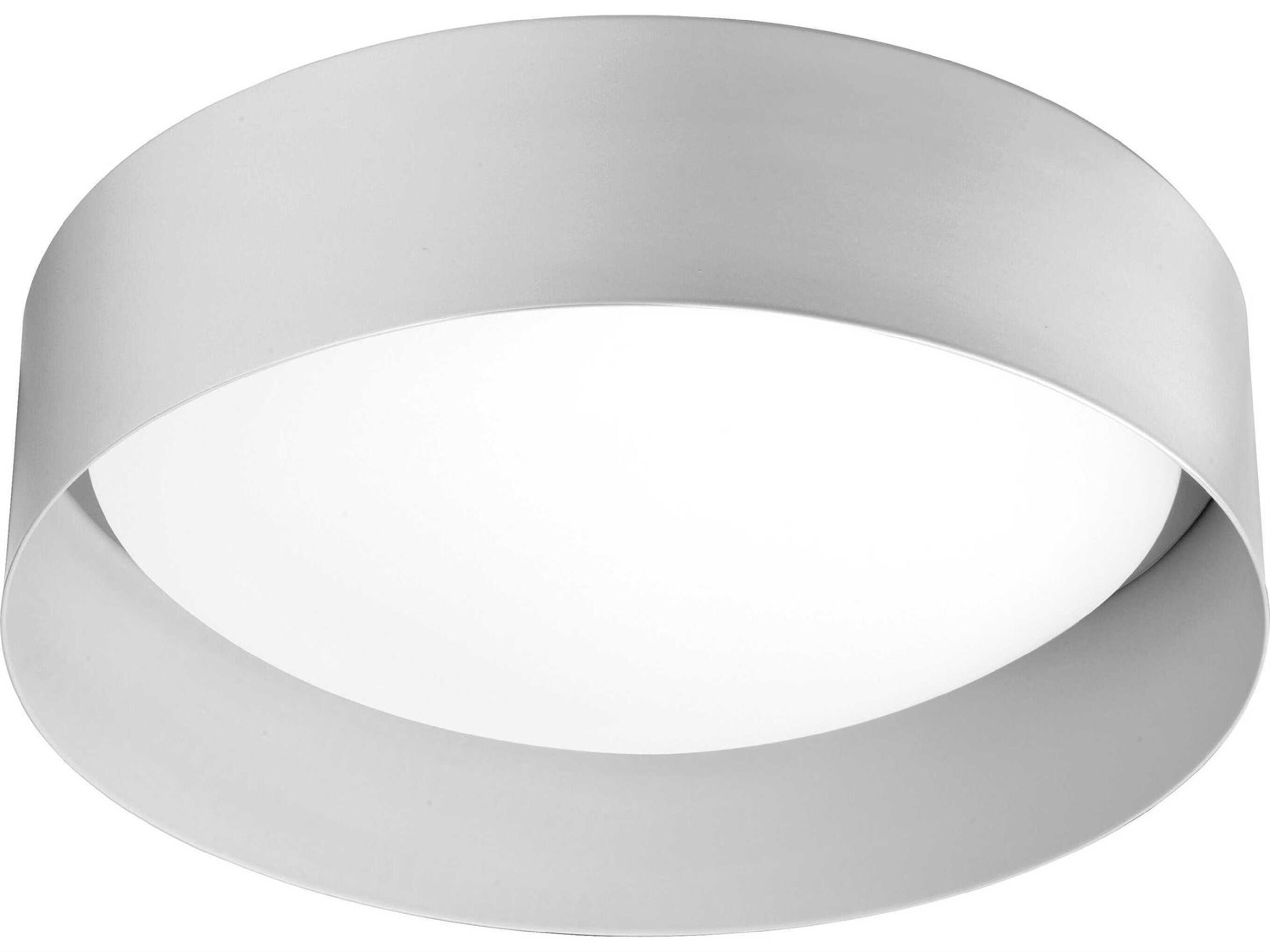 Dainolite Carmen 1-Light Matte White Round Flush Mount