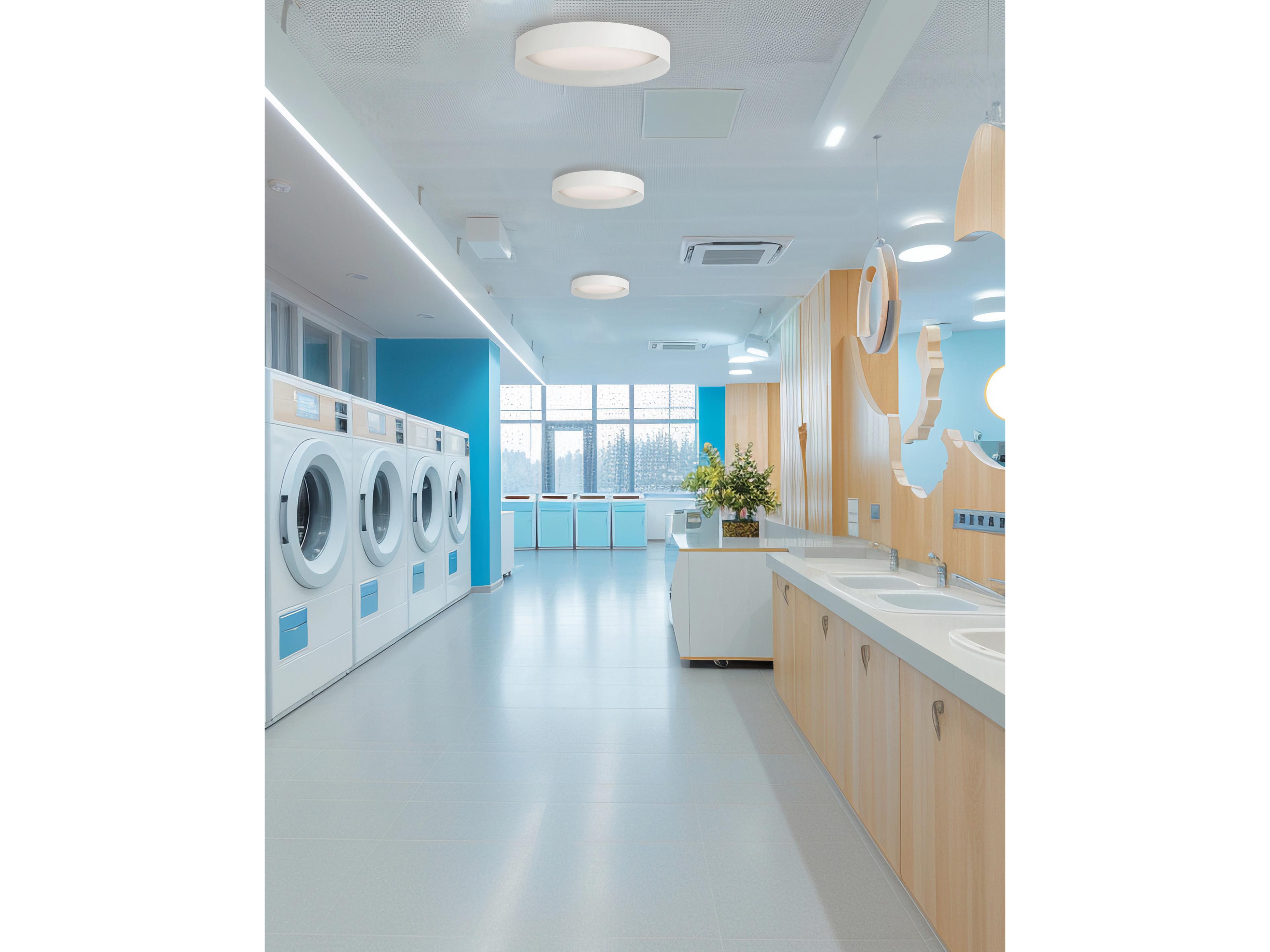 Dainolite Carmen 1-Light Matte White Round Flush Mount