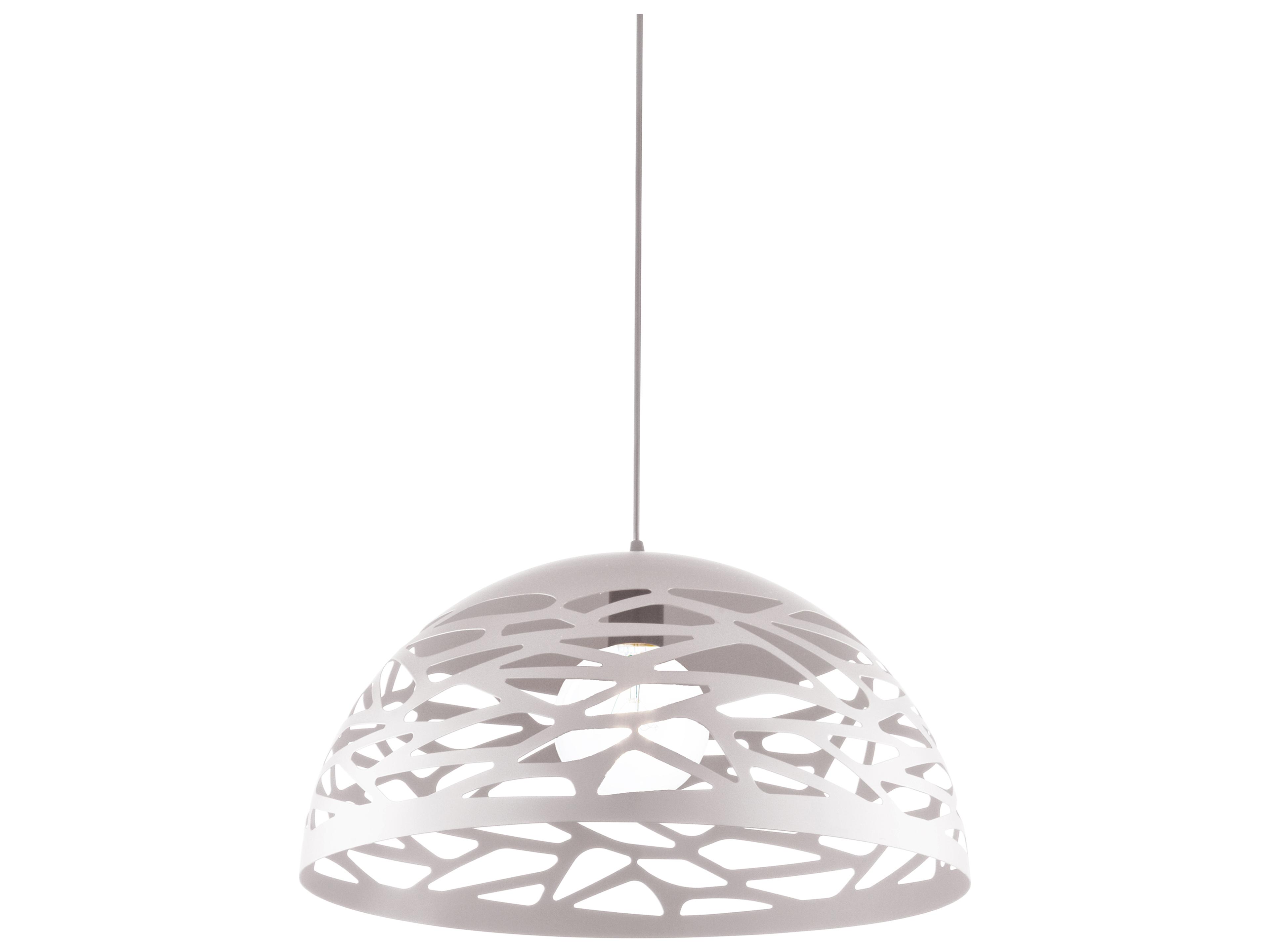 Coral 1-Light Matte White Dome Pendant