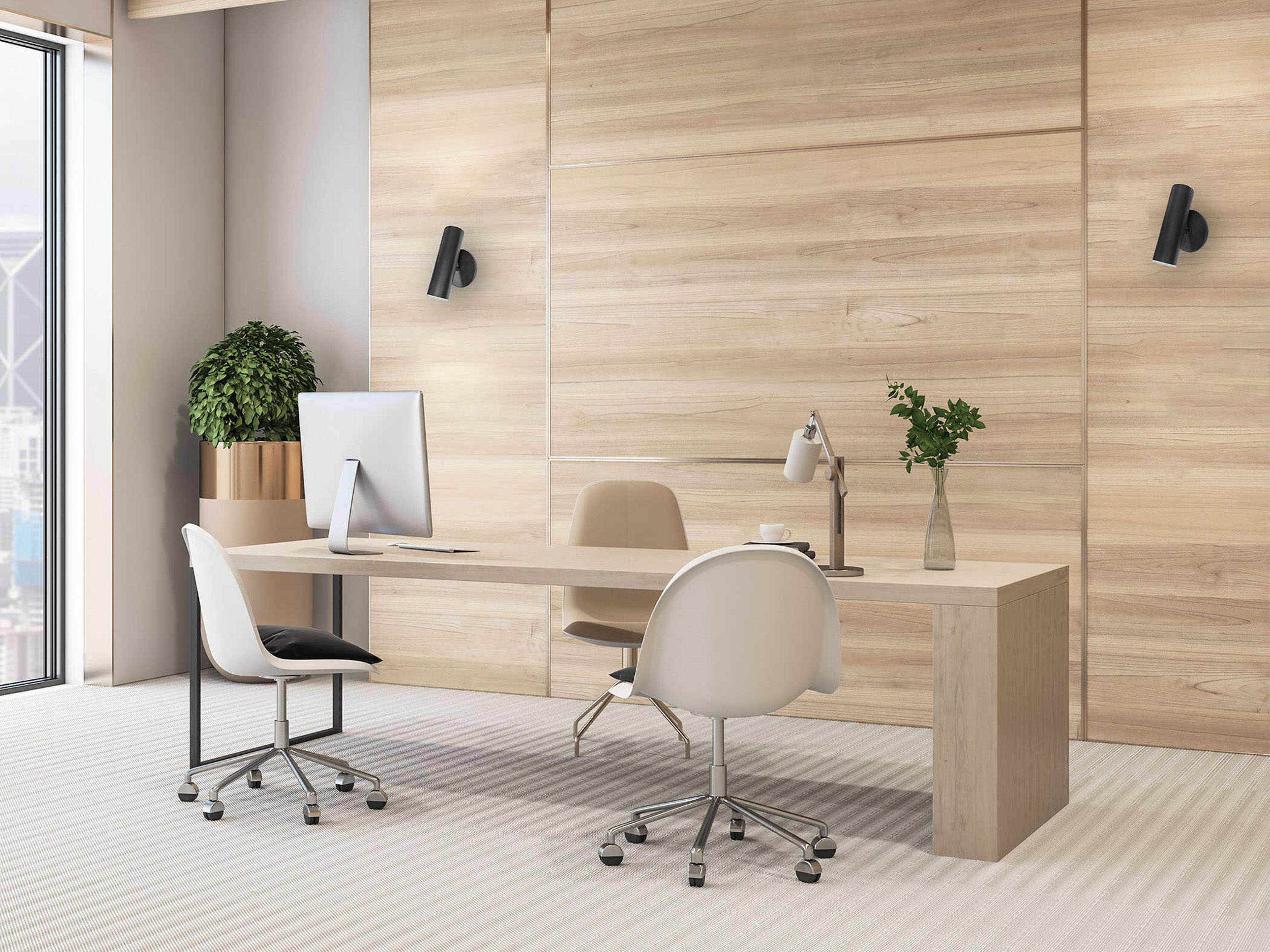 Dainolite Constance 1-Light Matte Black Wall Sconce