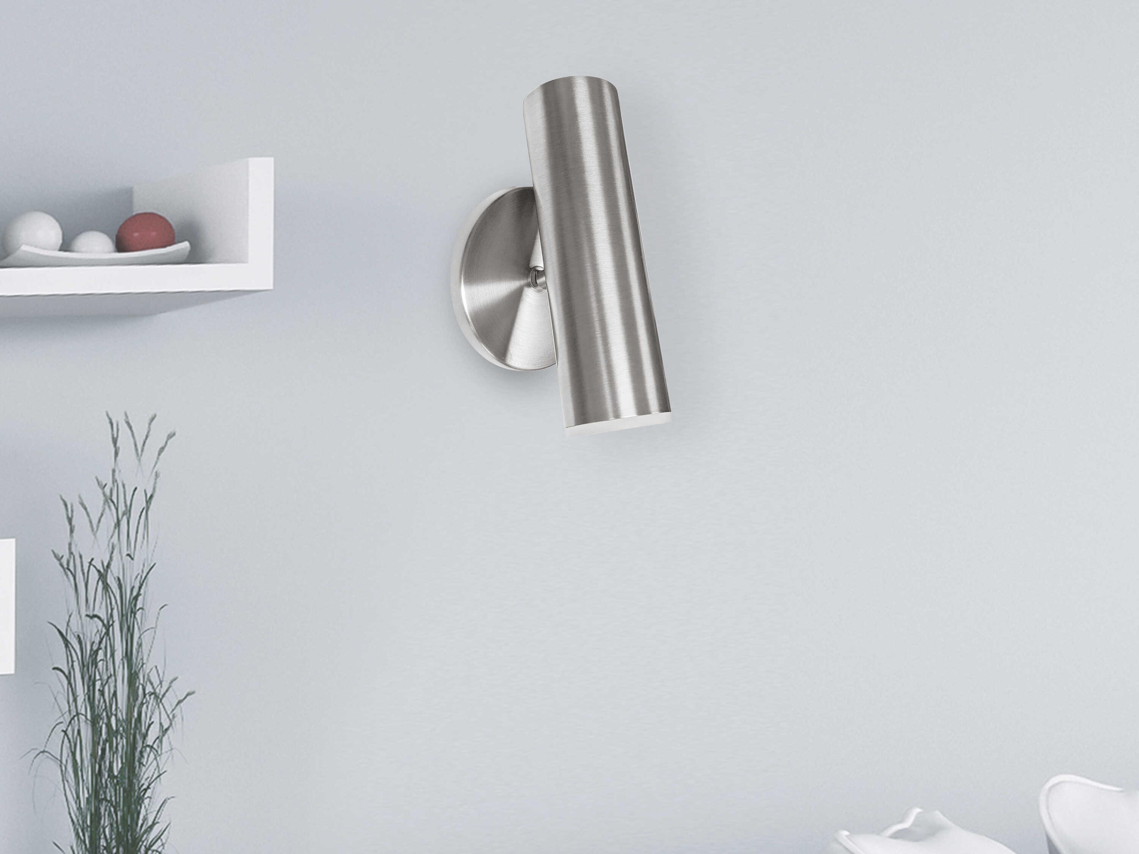 Dainolite Constance 1-Light Satin Chrome Wall Sconce