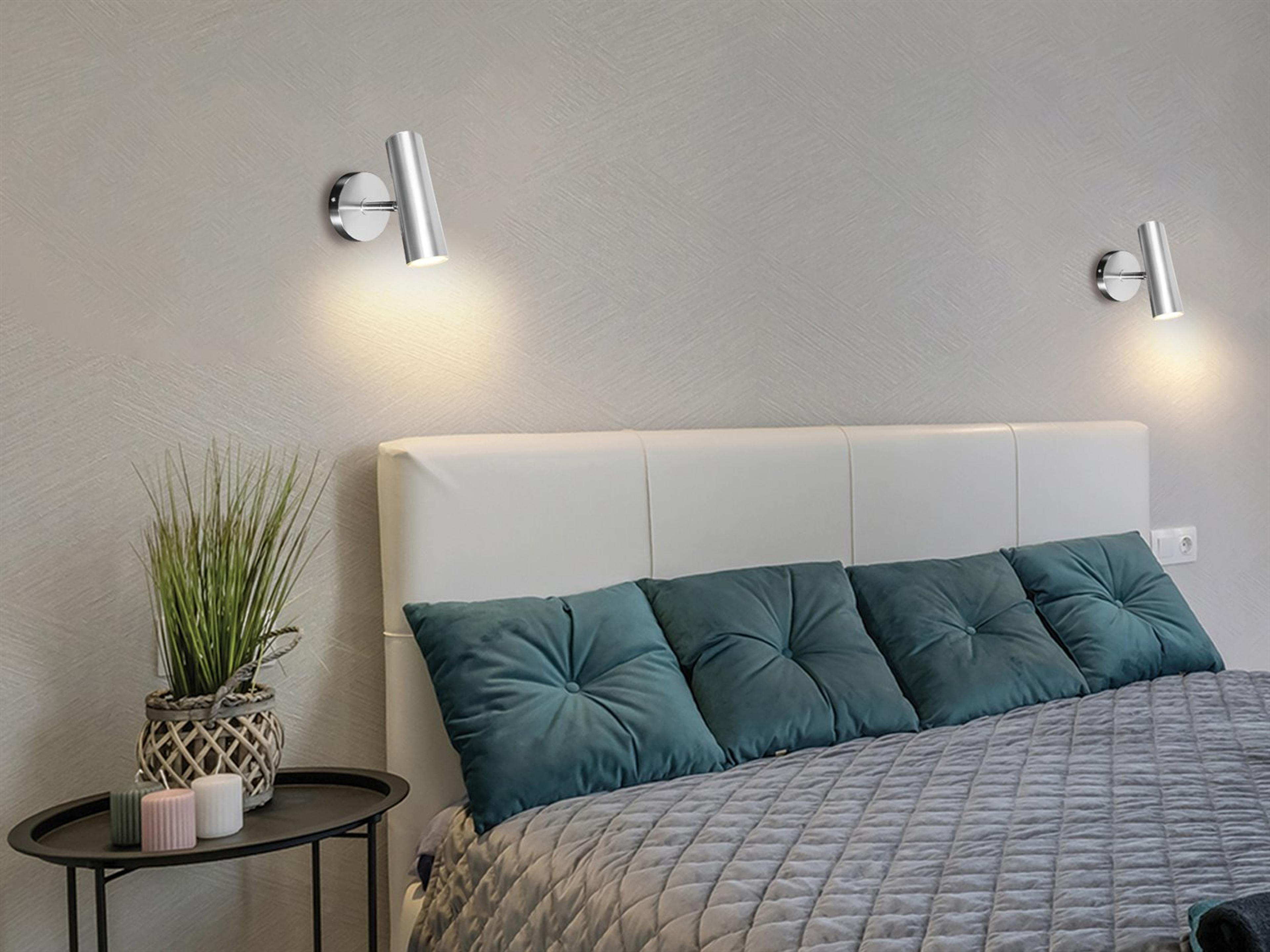 Dainolite Constance 1-Light Satin Chrome Wall Sconce