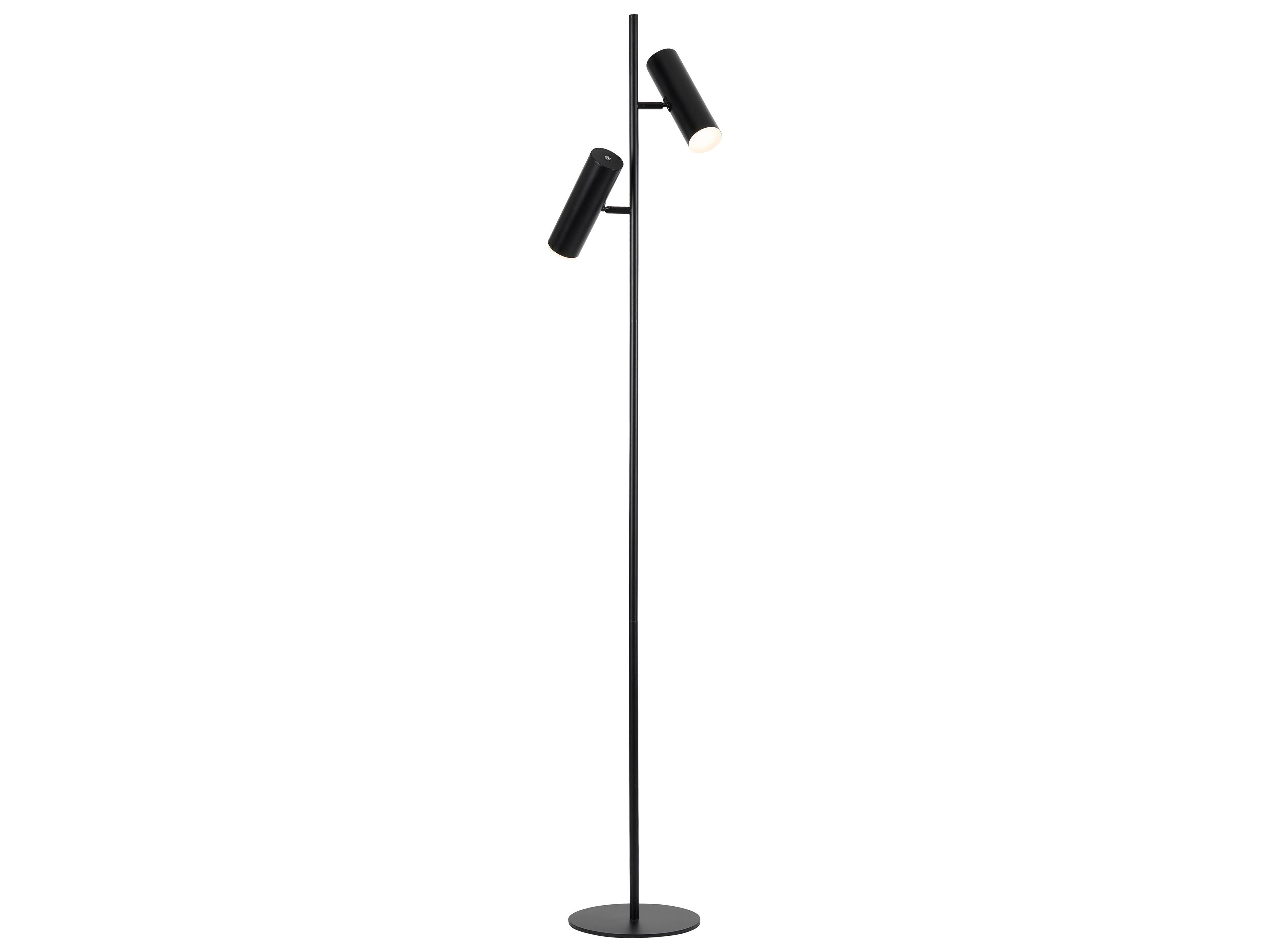 Dainolite Constance Matte Black Frosted Acrylic Floor Lamp