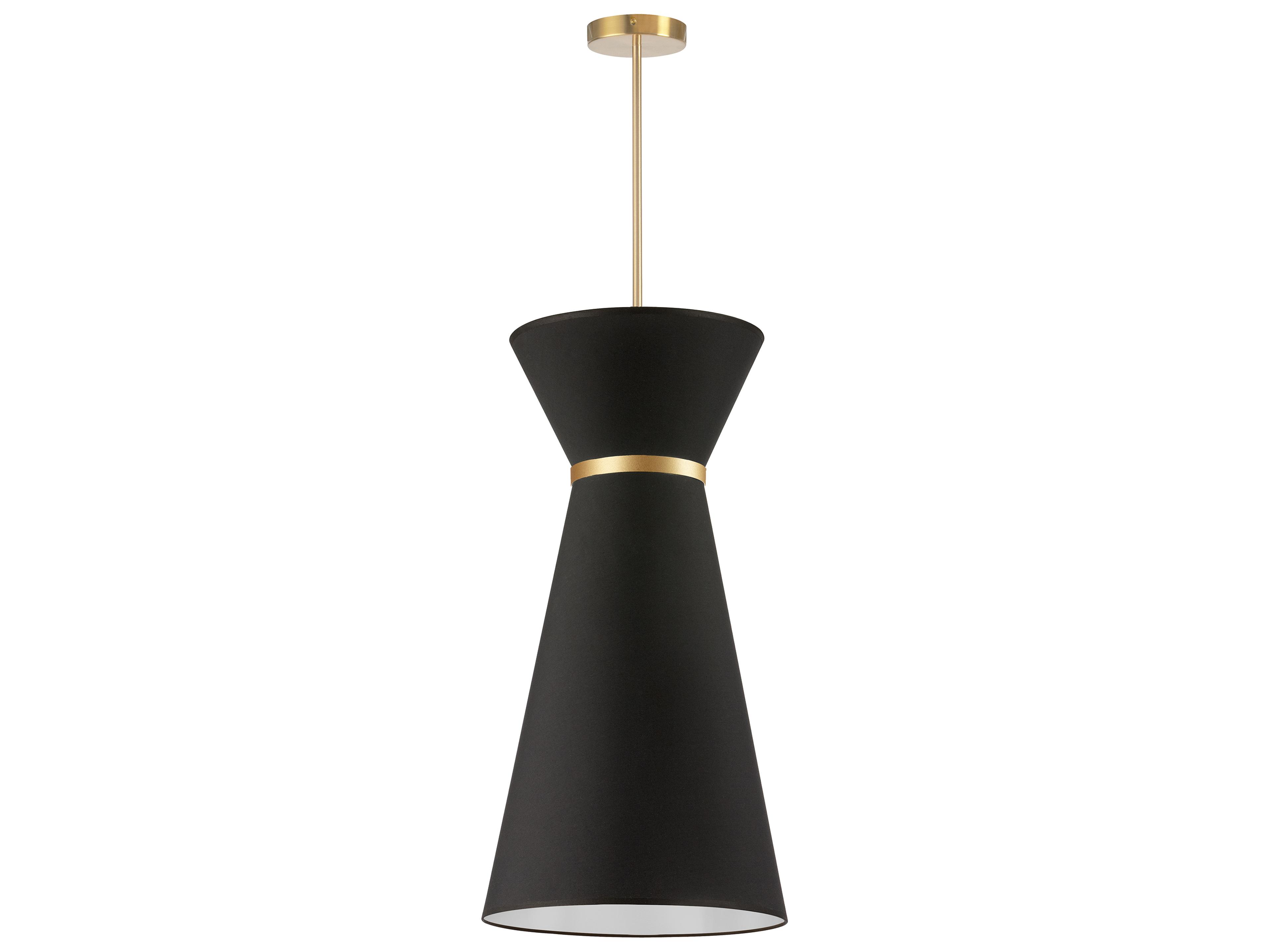 Caterine 1-Light Black Aged Brass Gold Pendant