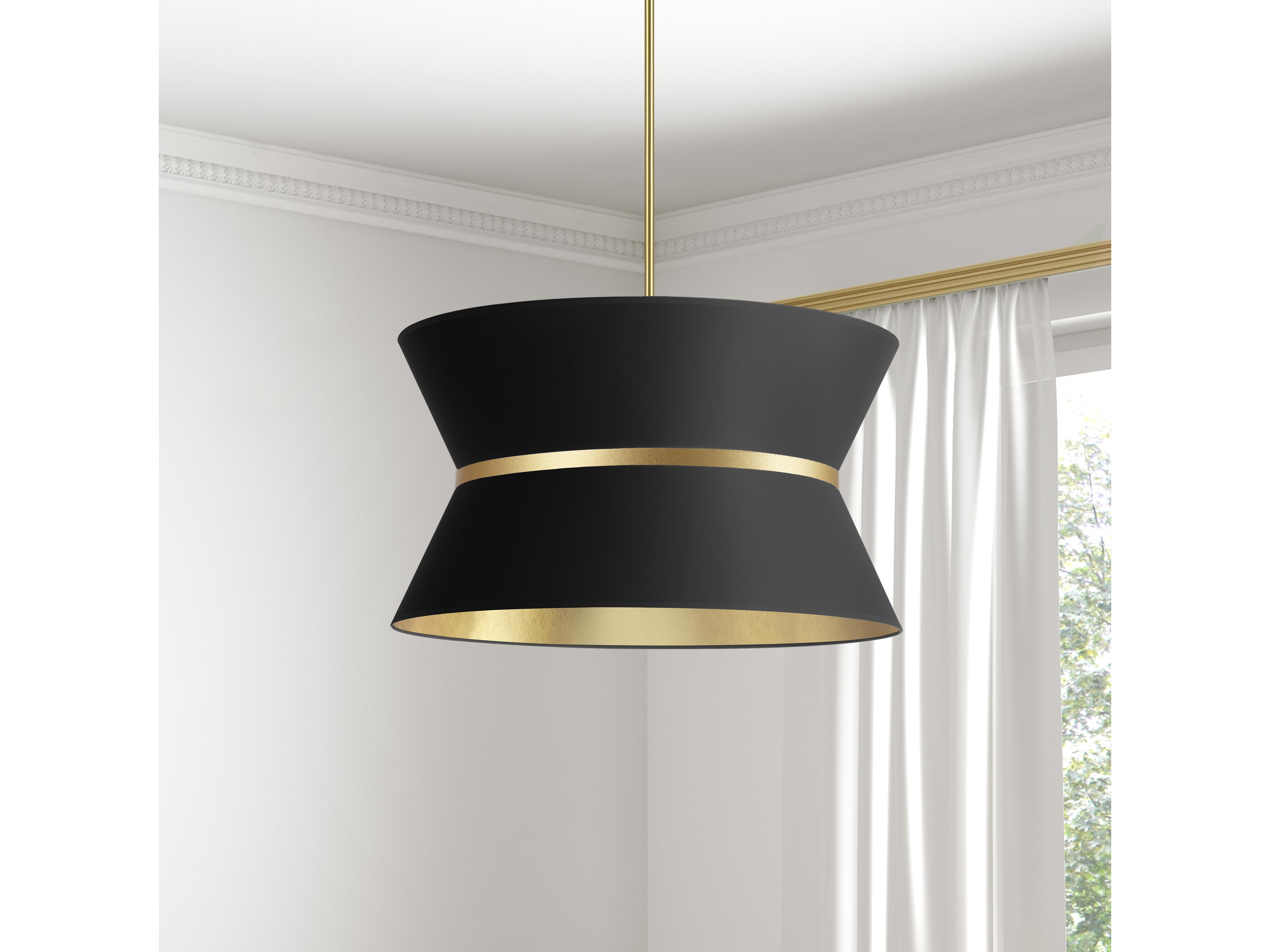 Dainolite Caterine 4-Light Black Aged Brass Gold Pendant