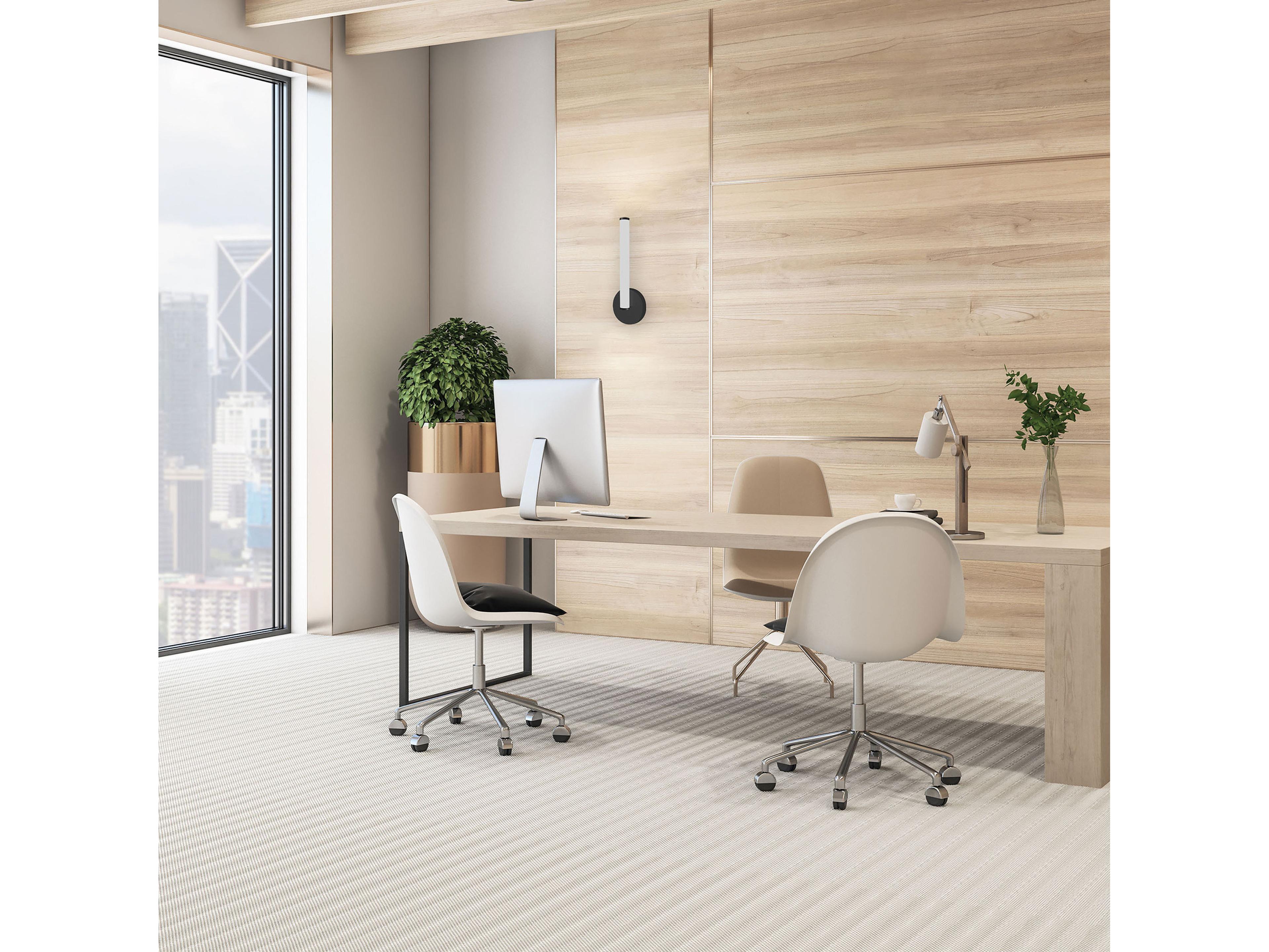 Dainolite Corvette 1-Light Matte Black Wall Sconce