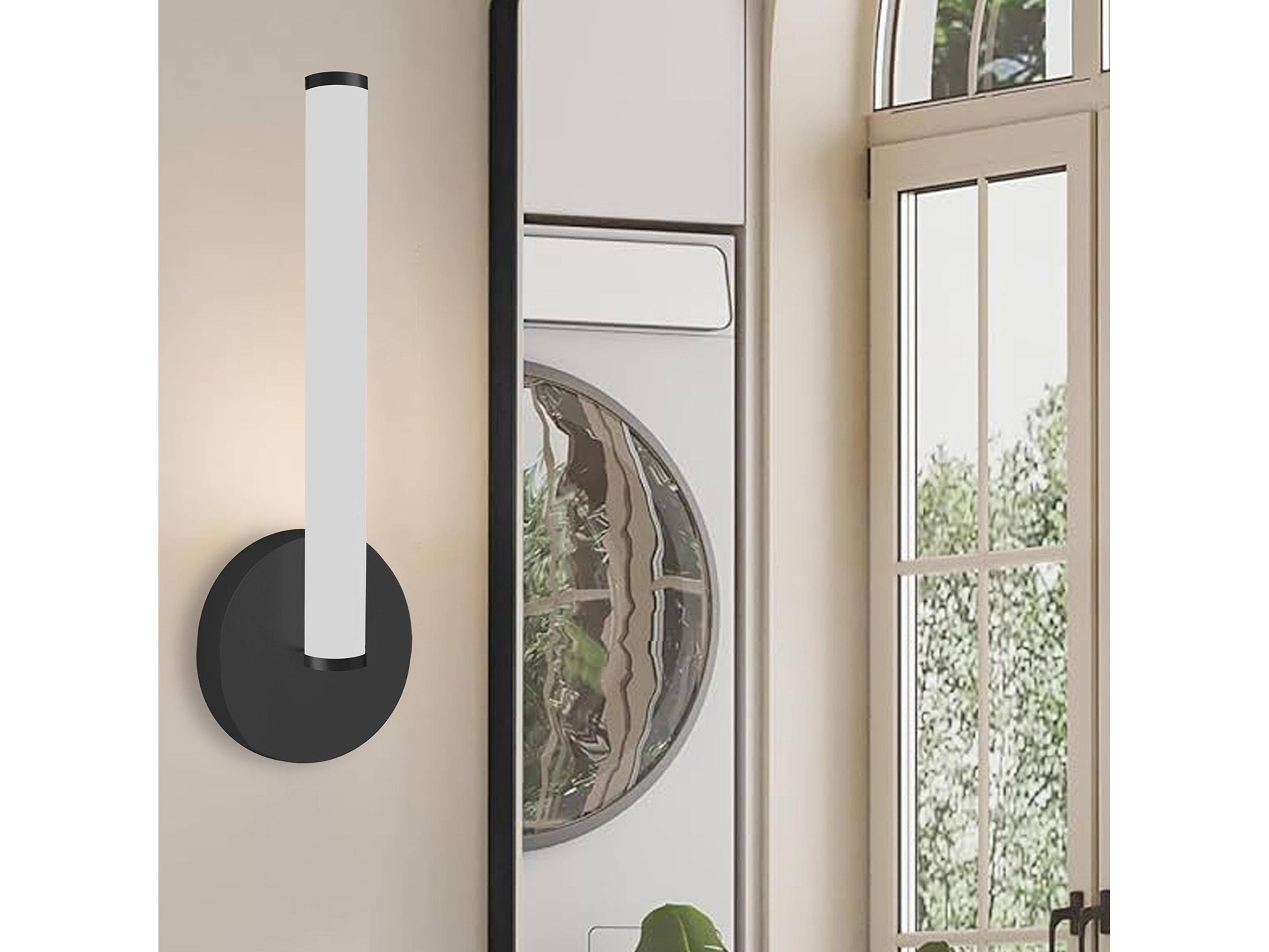 Dainolite Corvette 1-Light Matte Black Wall Sconce