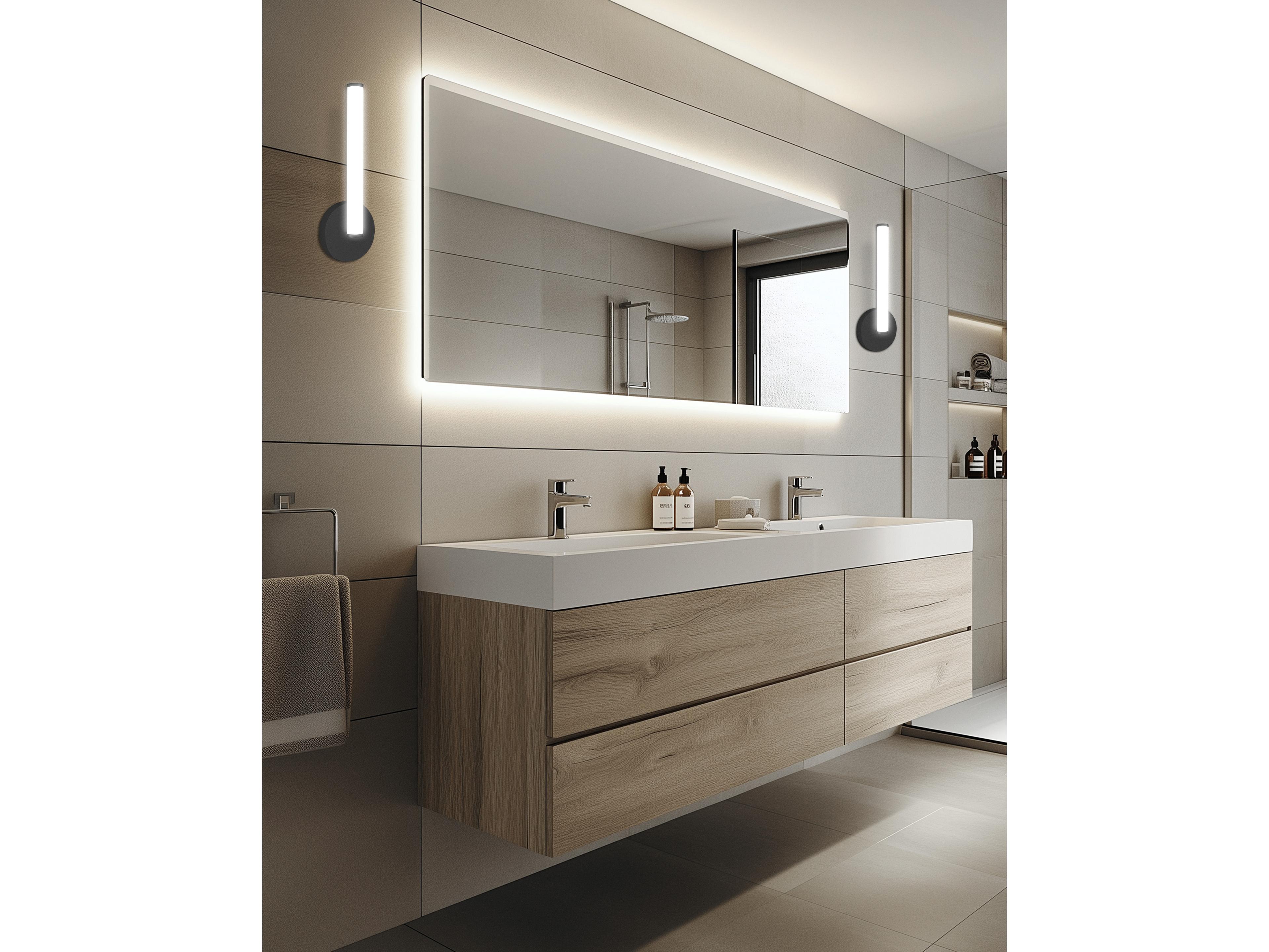 Dainolite Corvette 1-Light Matte Black Wall Sconce