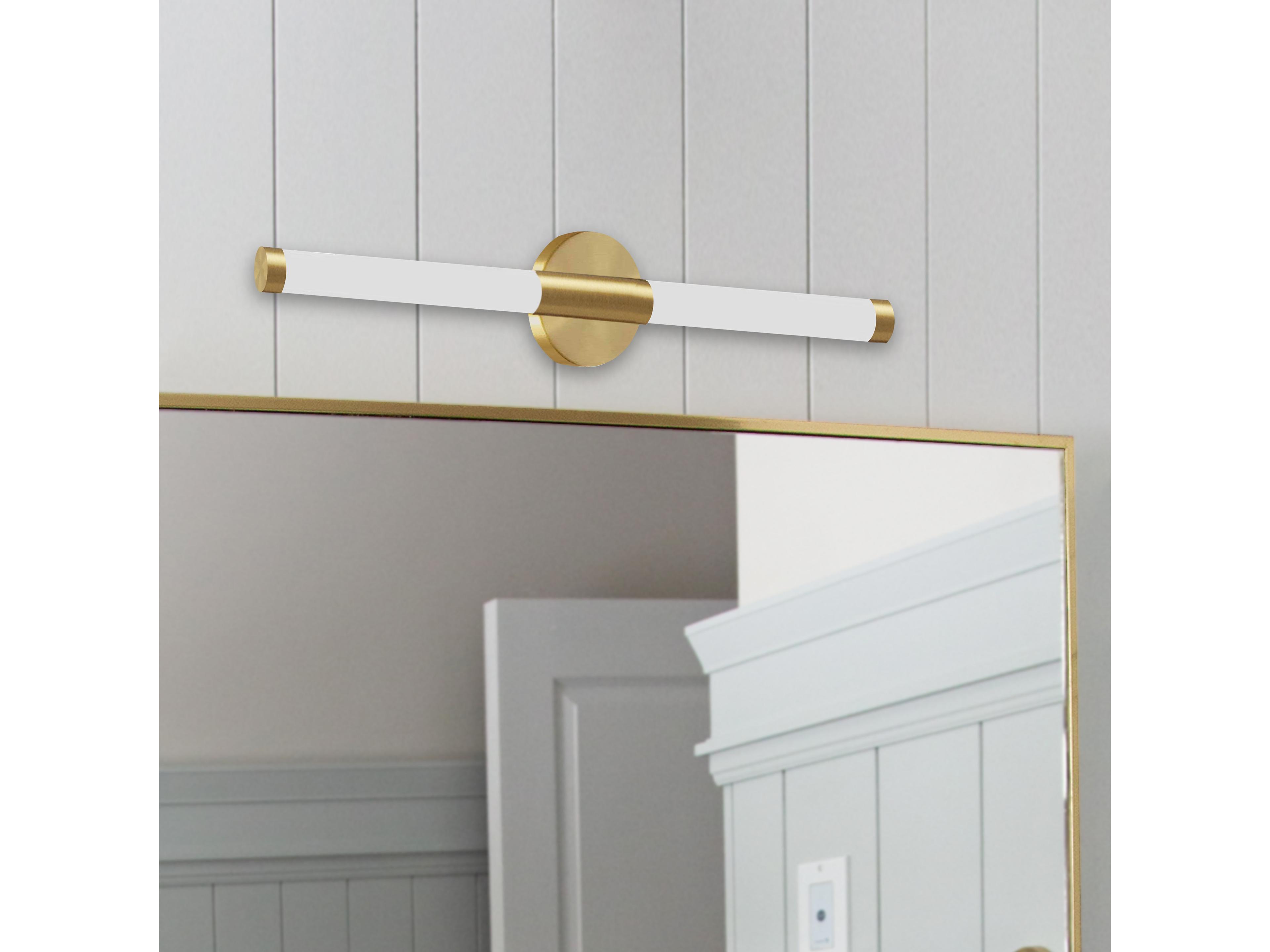 Dainolite Corvette 1-Light Aged Brass Wall Sconce