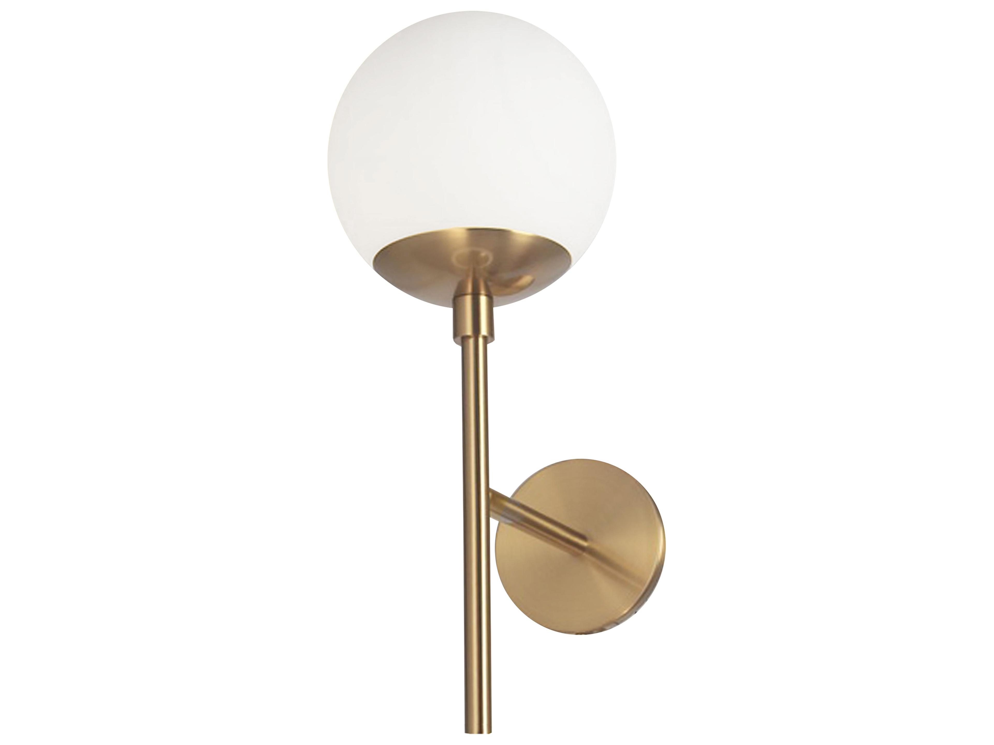 Dayana 1-Light Aged Brass Wall Sconce