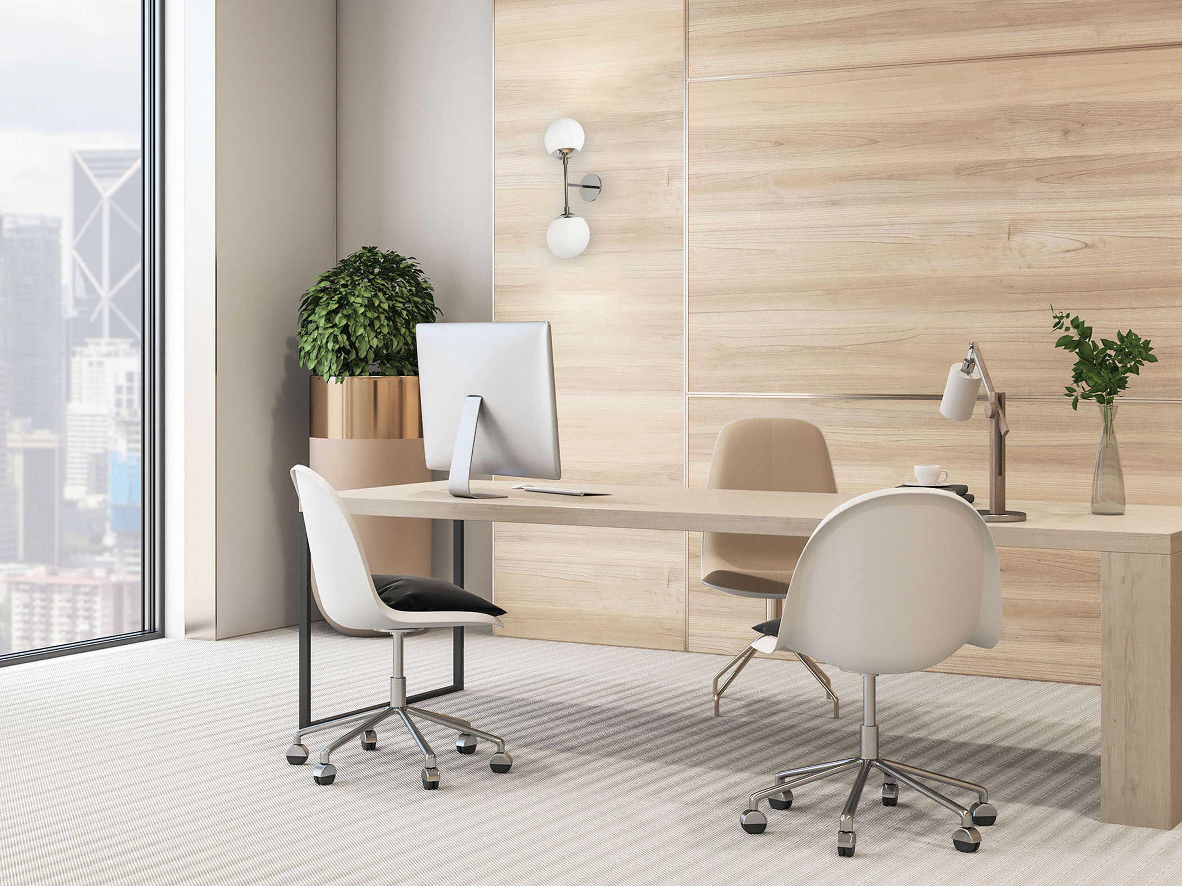 Dainolite Dayana 2-Light Polished Chrome Wall Sconce