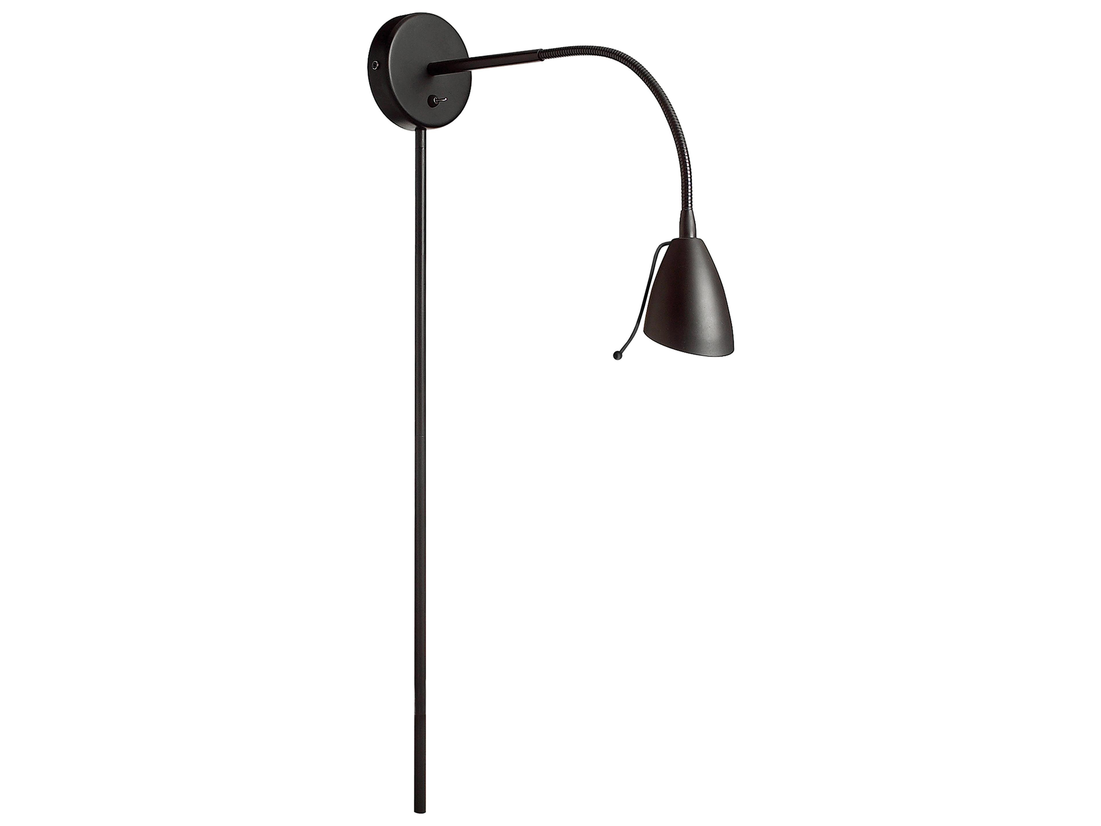 Windford 1-Light Matte Black Swing Wall Sconce