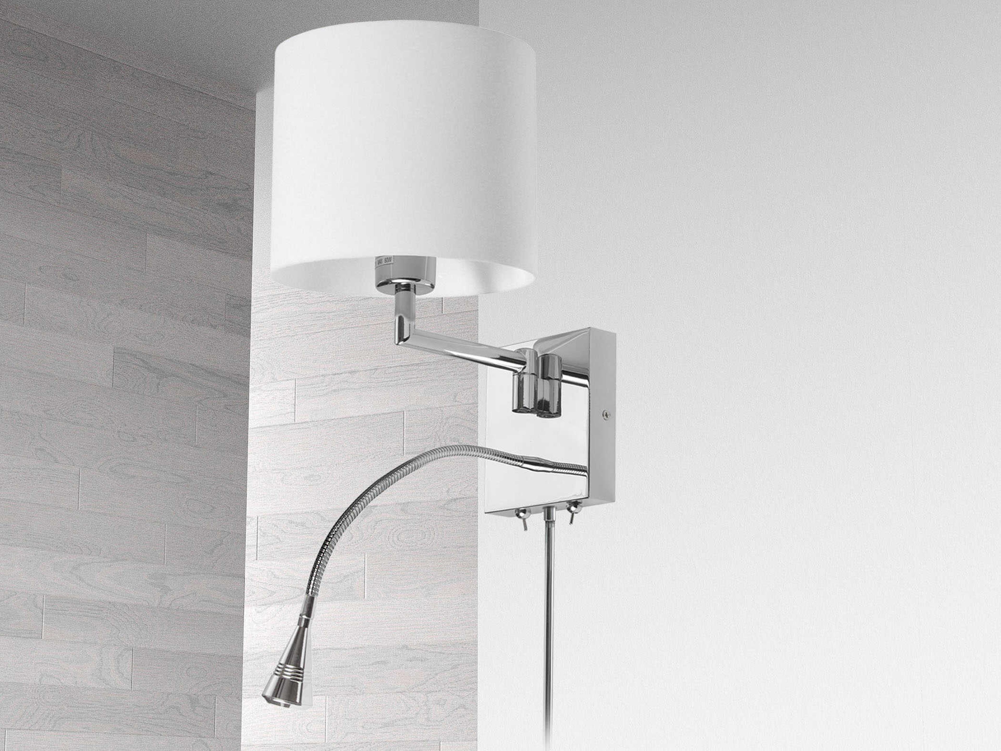Dainolite 2-Light Polished Chrome Wall Sconce