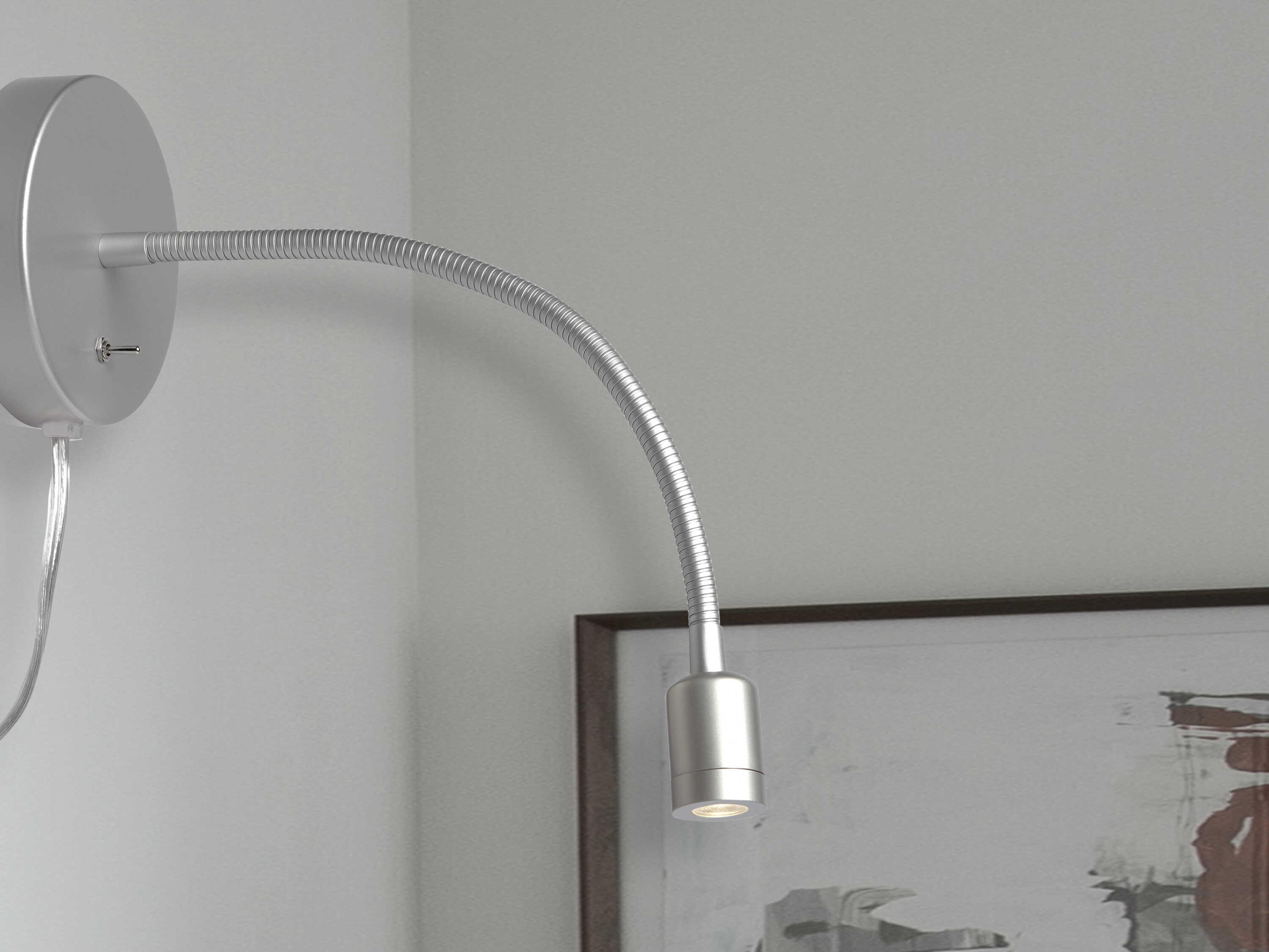 Dainolite Wynne 1-Light Silver Wall Sconce