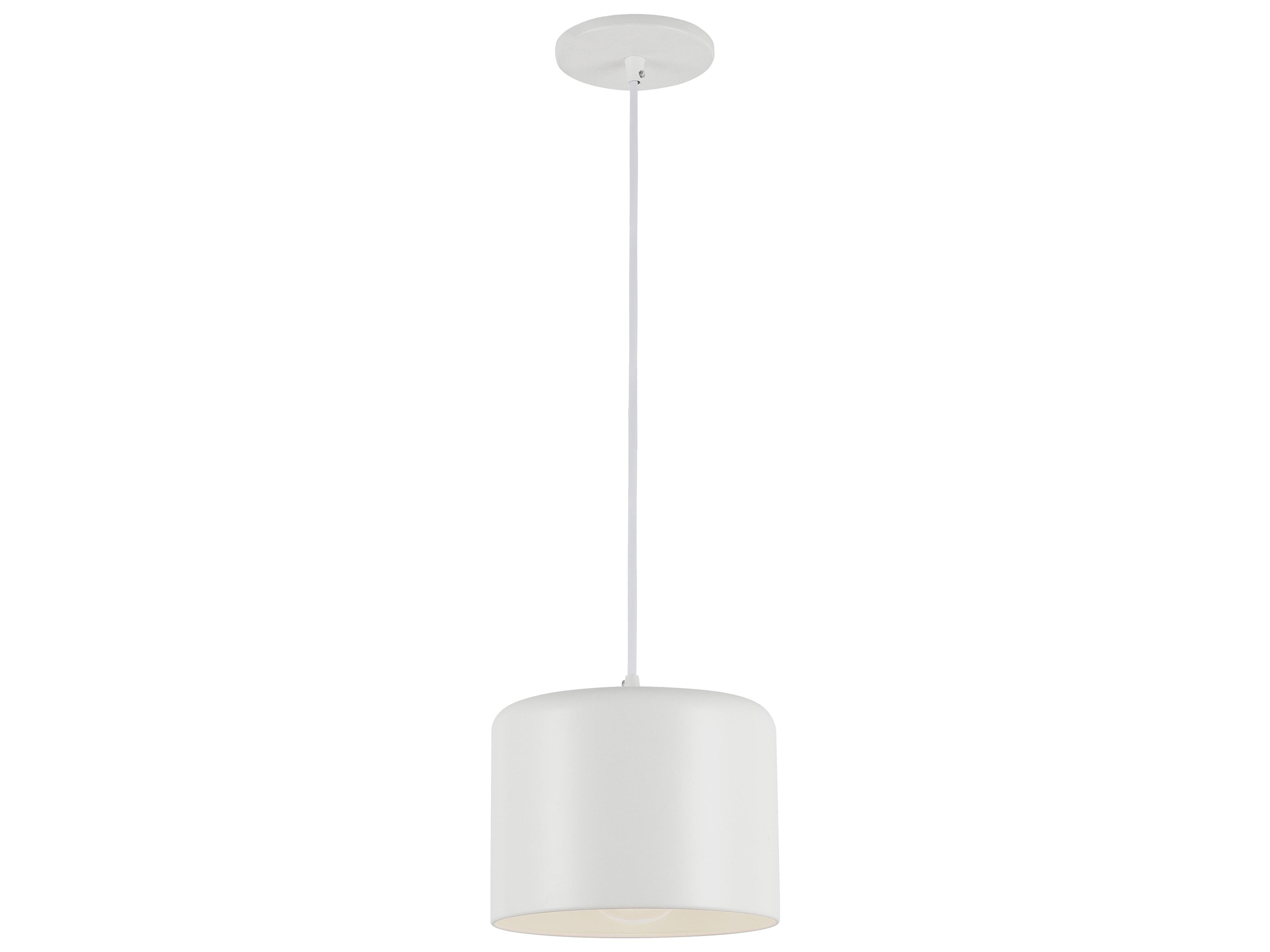 Emilia 1-Light Matte White Dome Mini Pendant