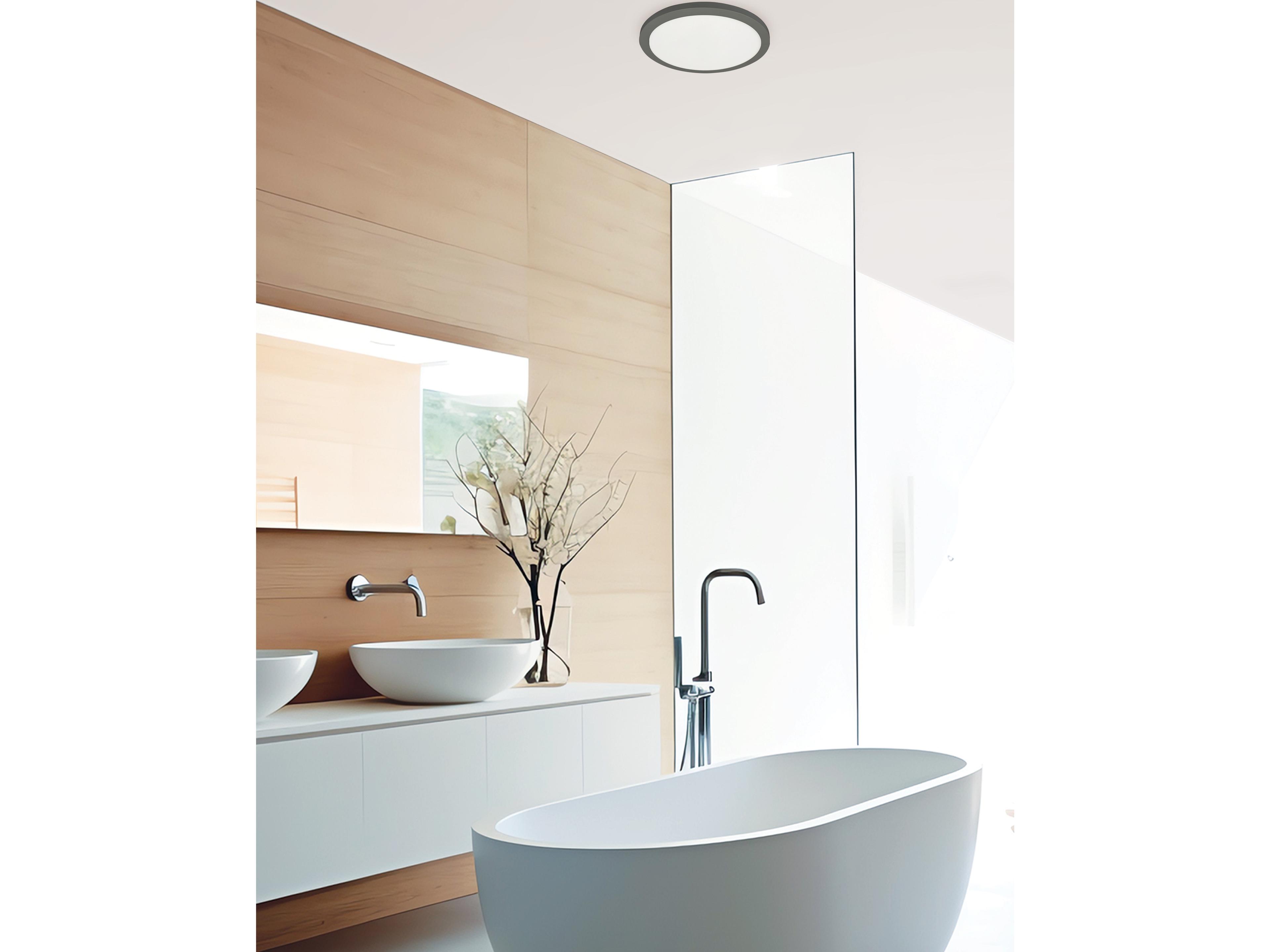 Dainolite Franchesa 1-Light Matte Black Round Flush Mount