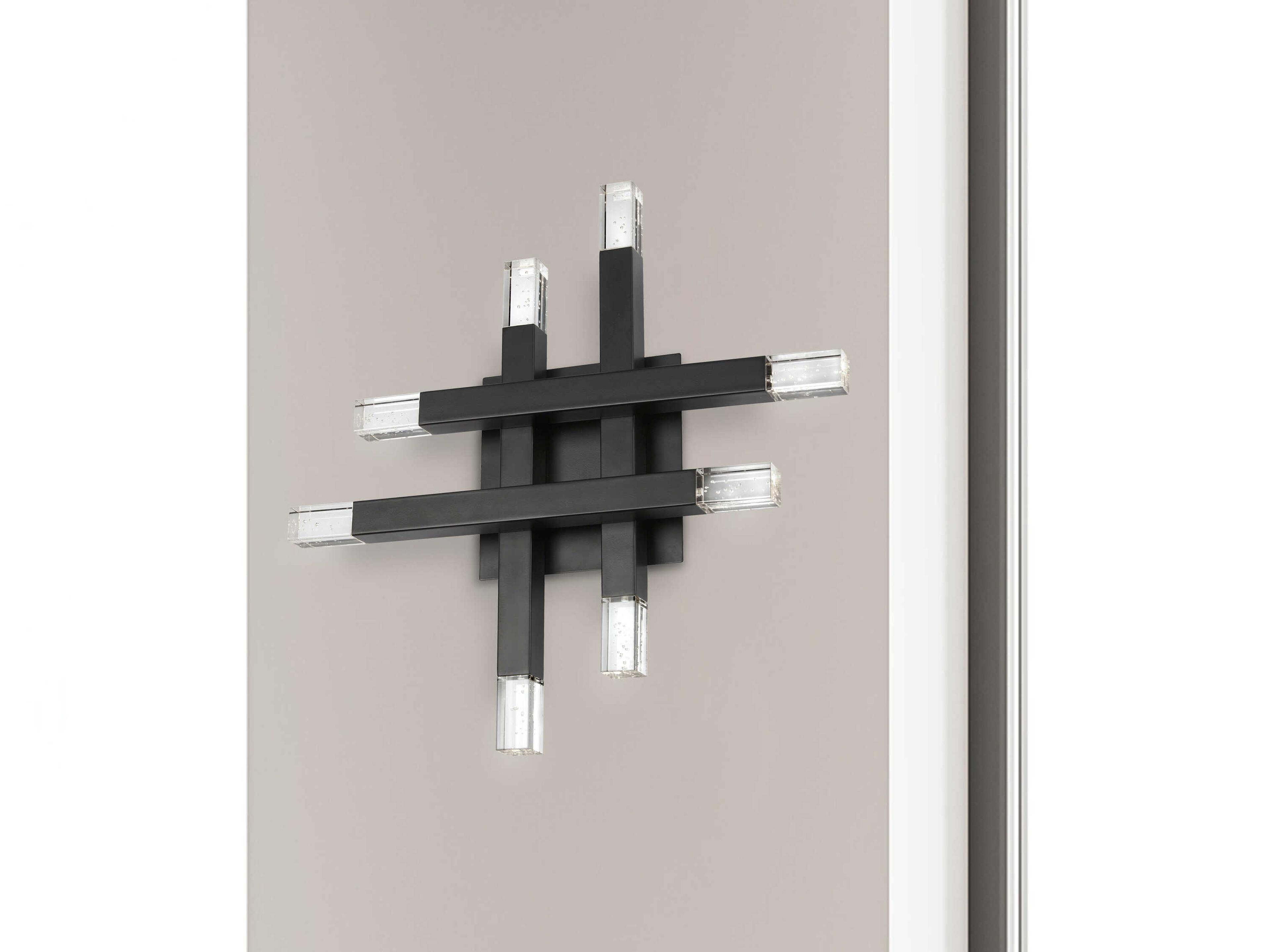 Dainolite Francesca 8-Light Matte Black Wall Sconce