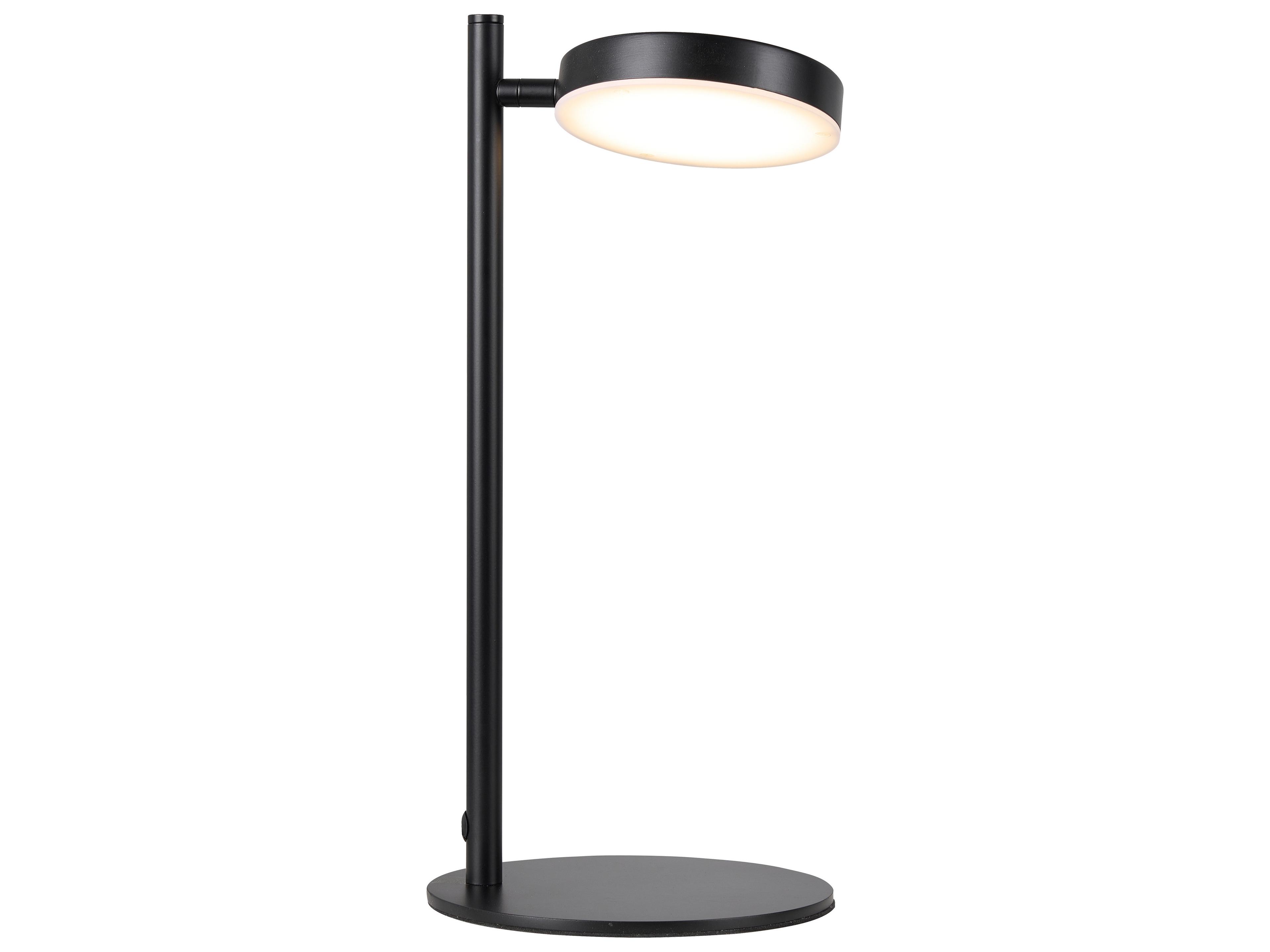 Dainolite Fia Matte Black White Acrylic Table Lamp