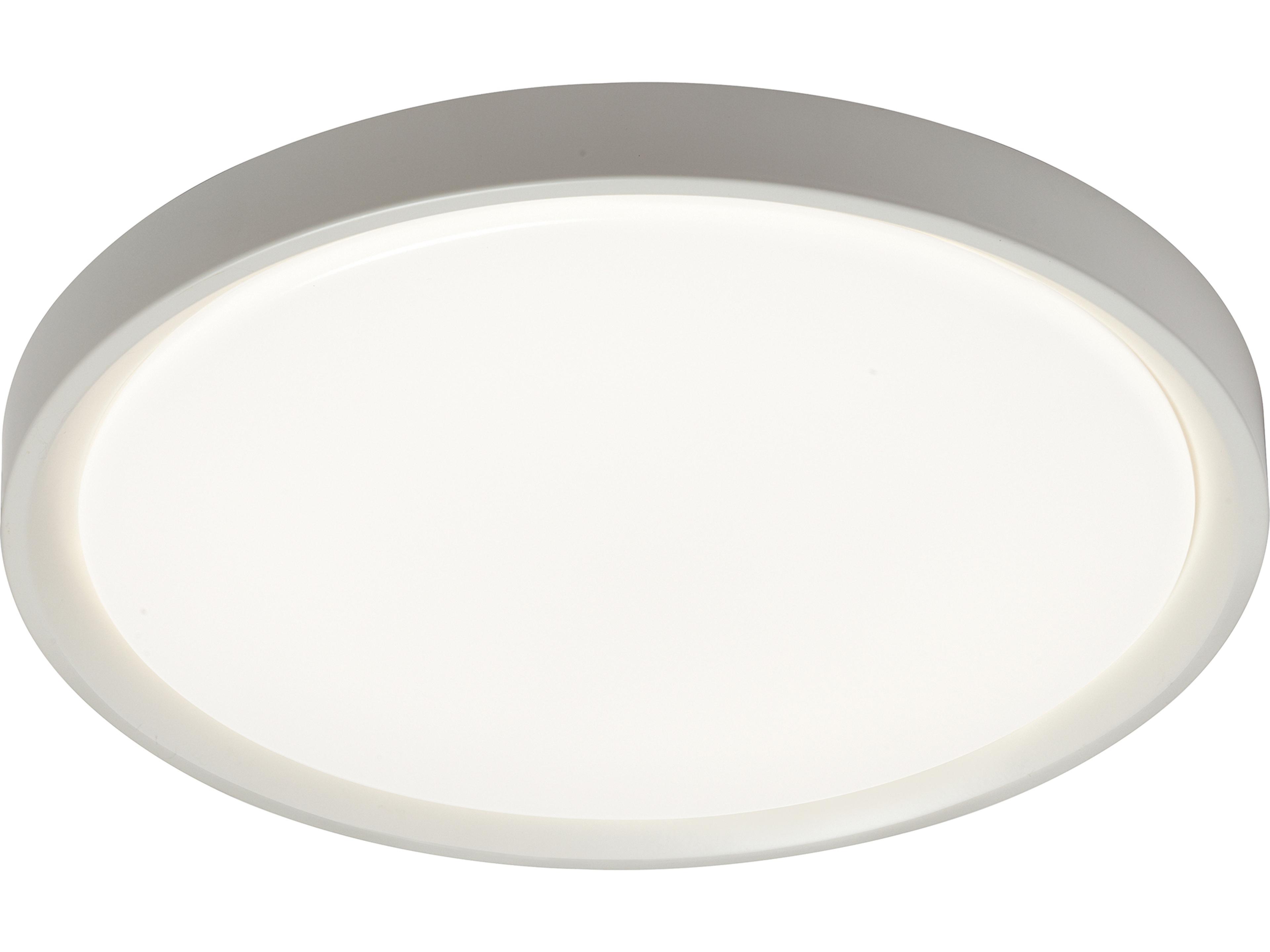 Frida 1-Light White Matte Round Flush Mount