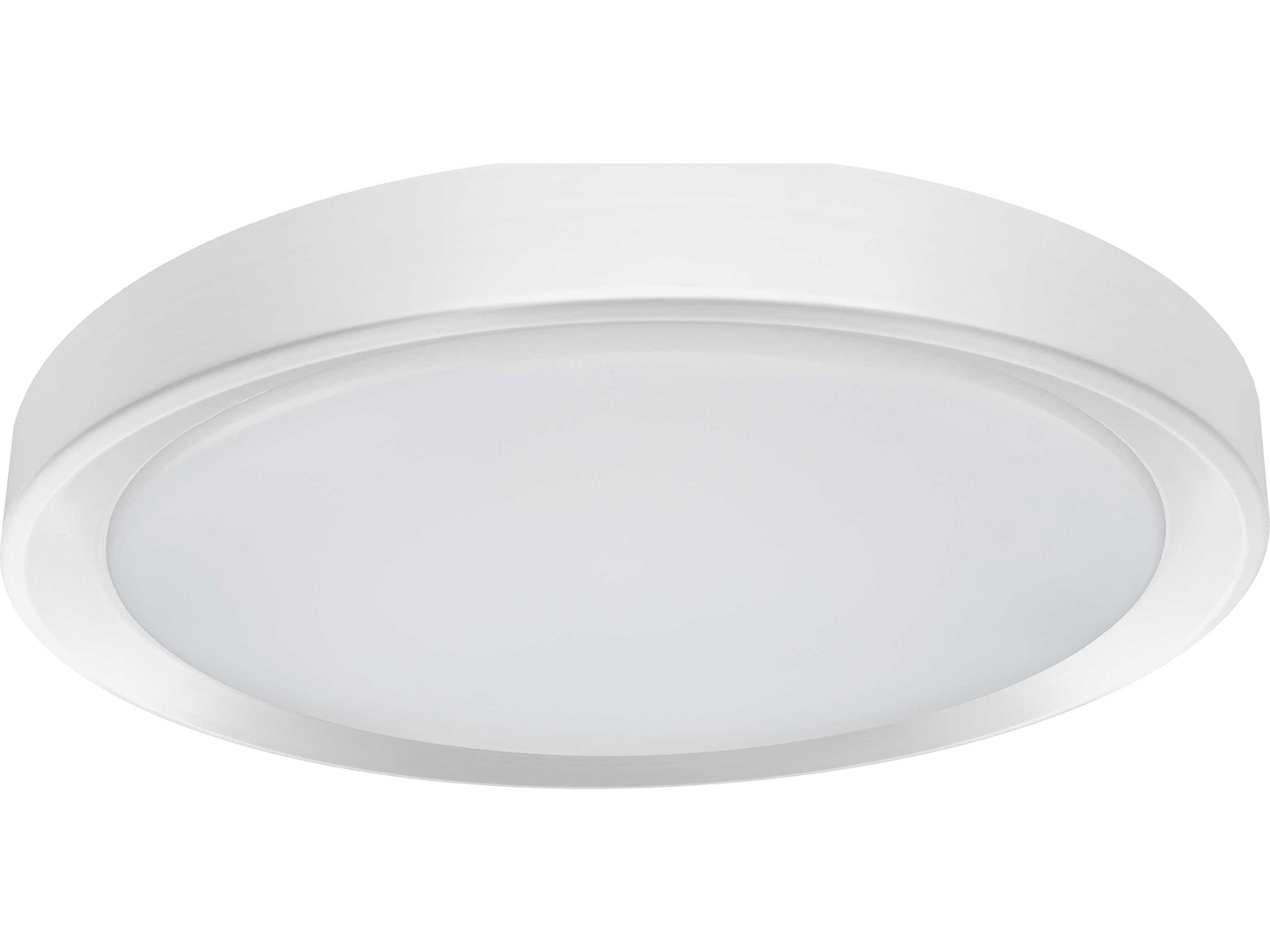 Flynn 1-Light Matte White Round Flush Mount