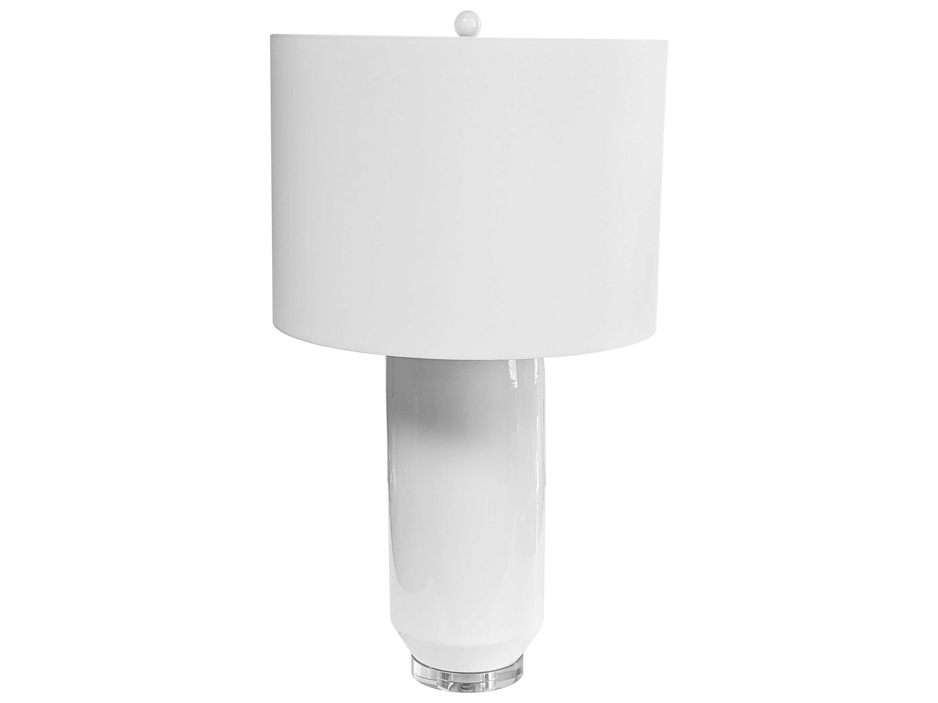 Goliath White Fabric Buffet Lamp