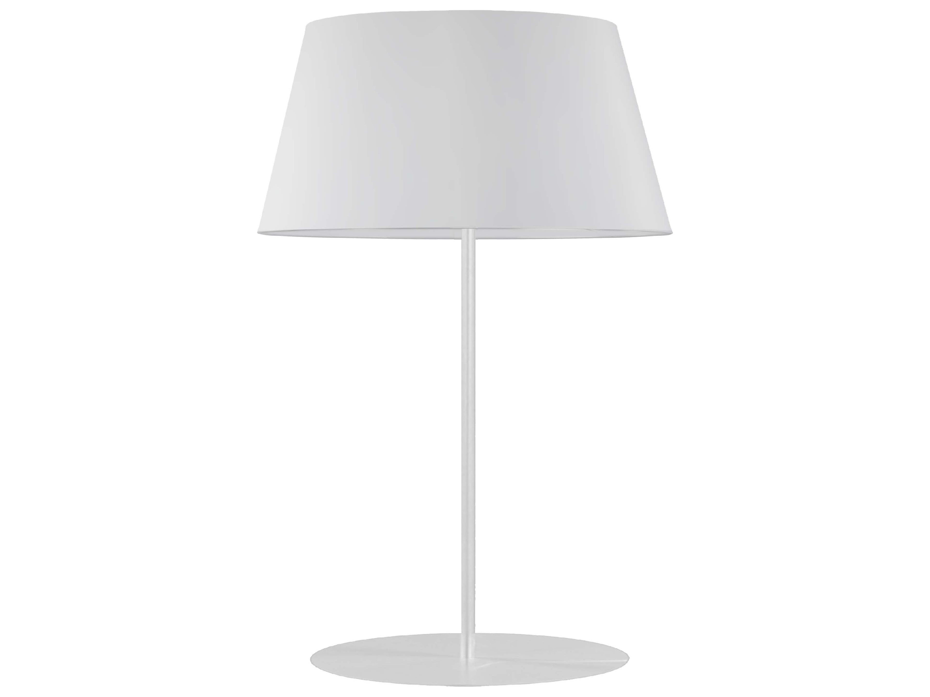 Gretchen Matte White Fabric Buffet Lamp