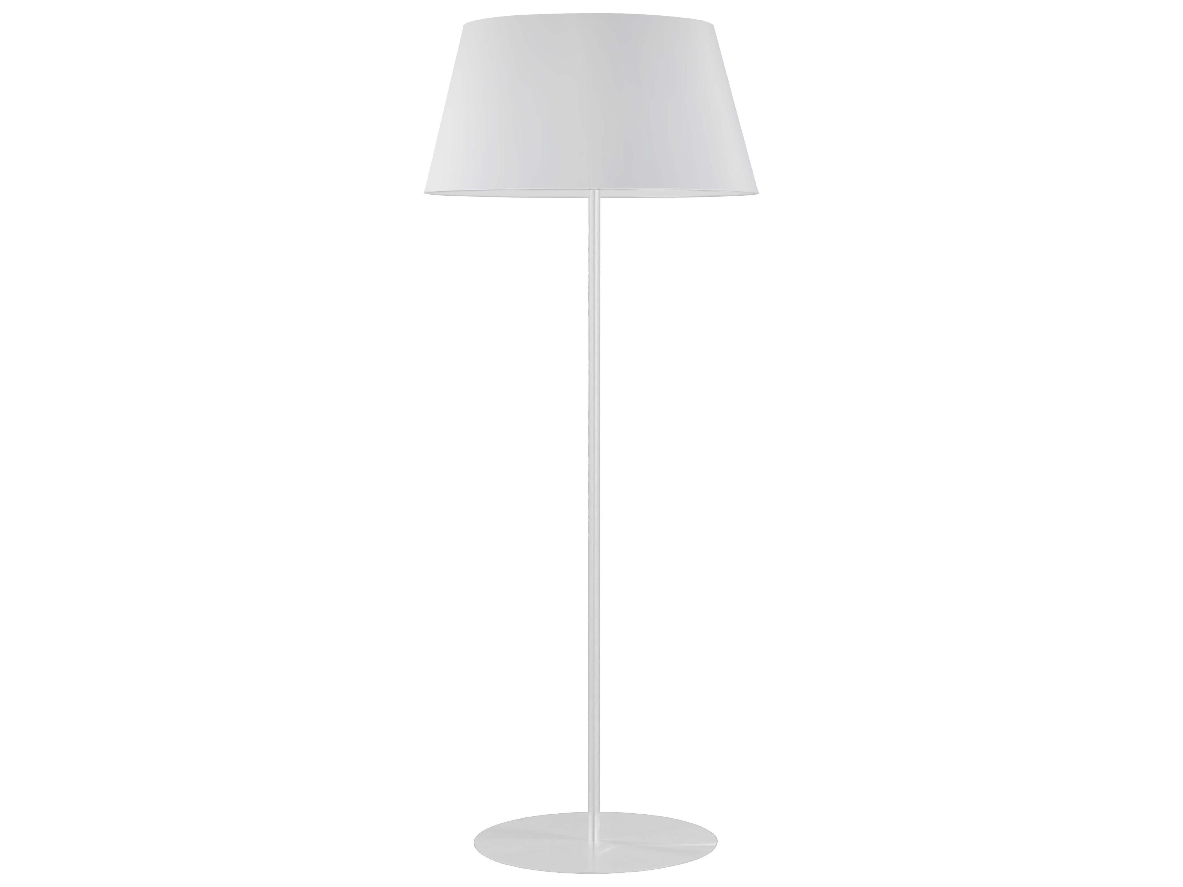 Gretchen Matte White Fabric Floor Lamp