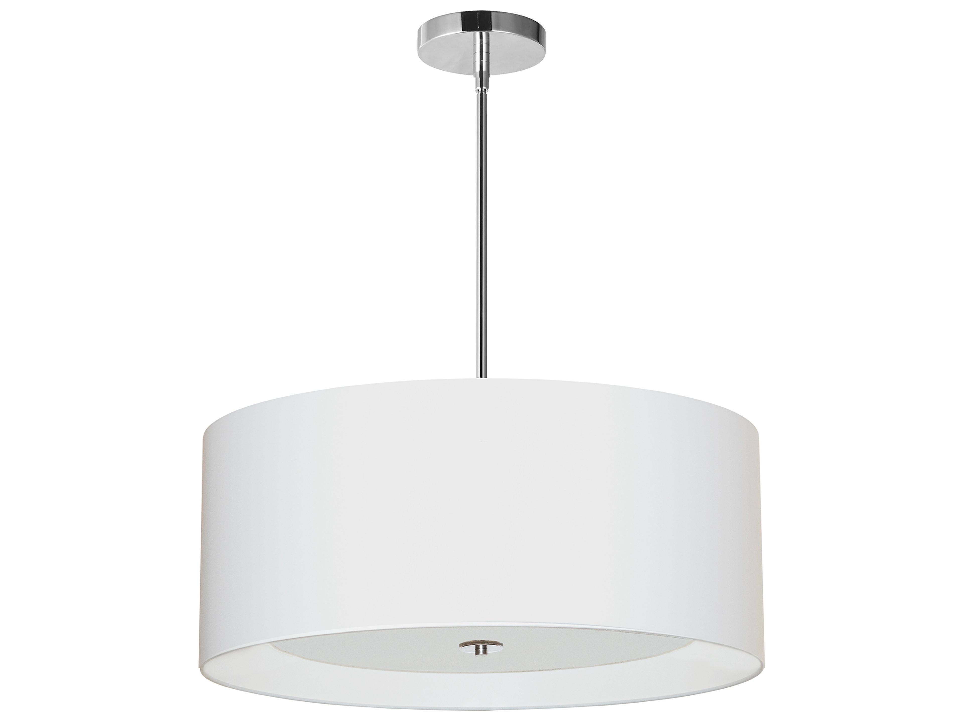 Helena 4-Light Polished Chrome White Pendant
