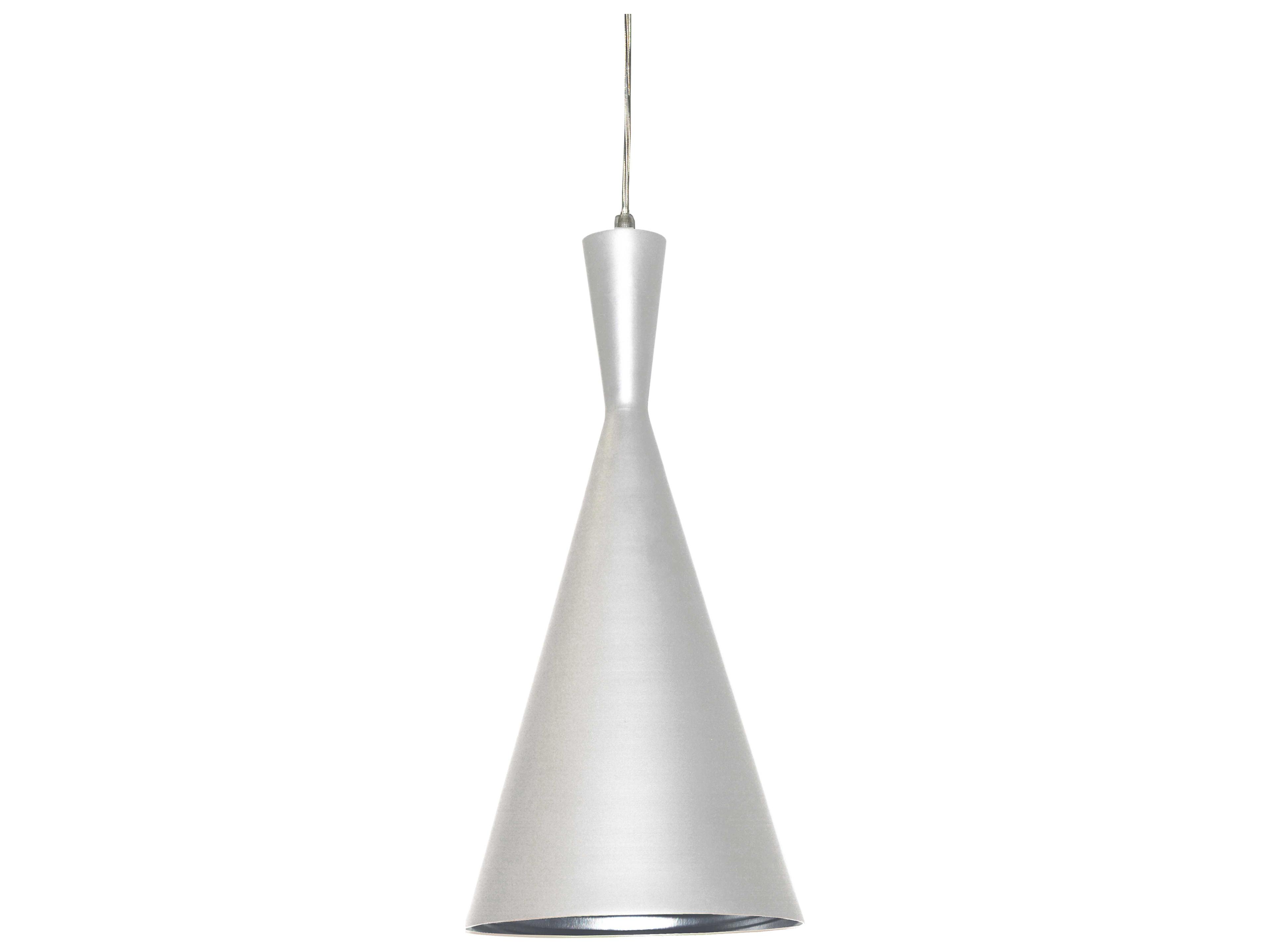 Helsinki 1-Light Matte White Silver Mini Pendant