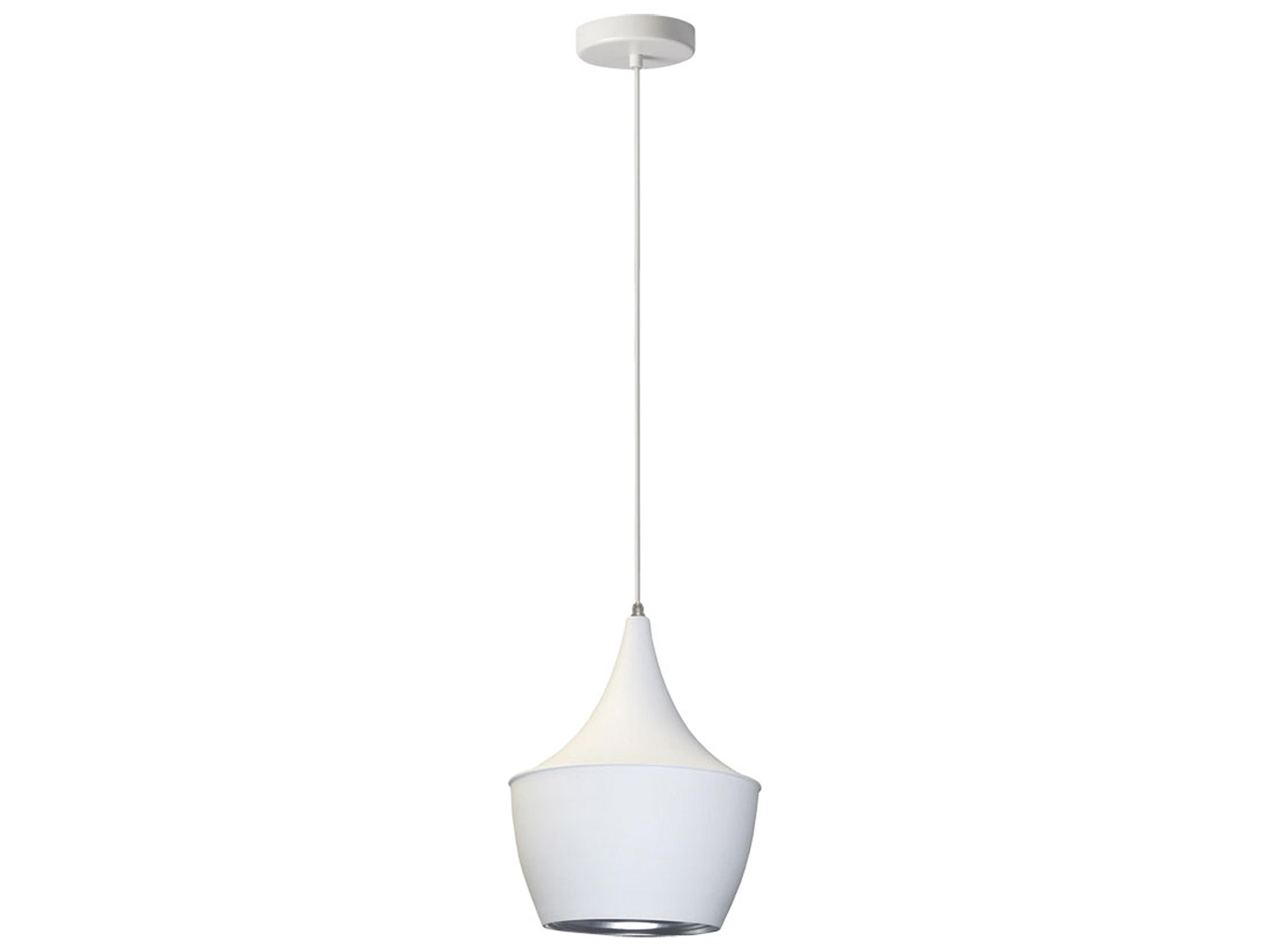 Helsinki 1-Light Matte White Silver Mini Pendant
