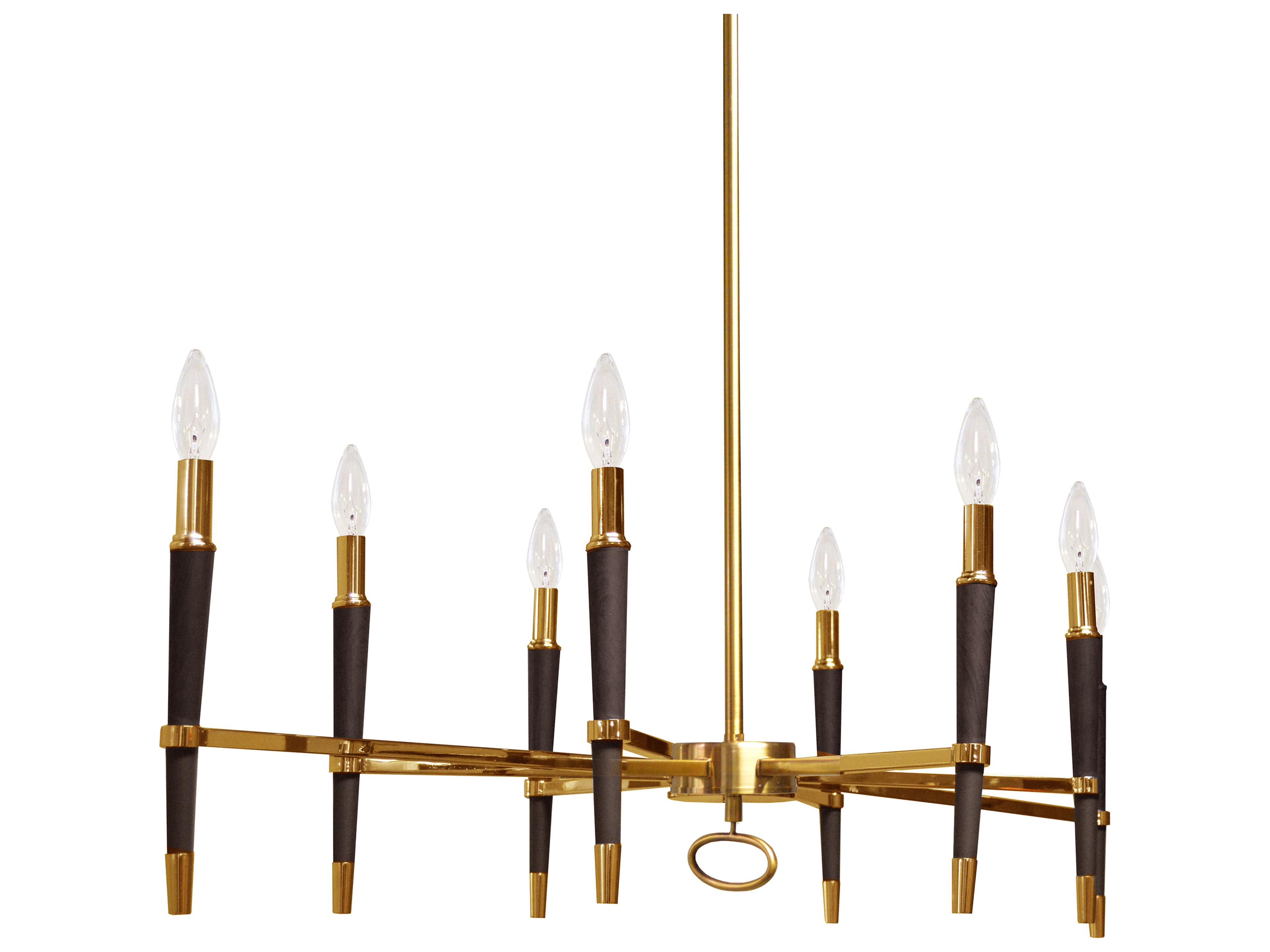 Langford 8-Light Vintage Bronze Black Island Pendant