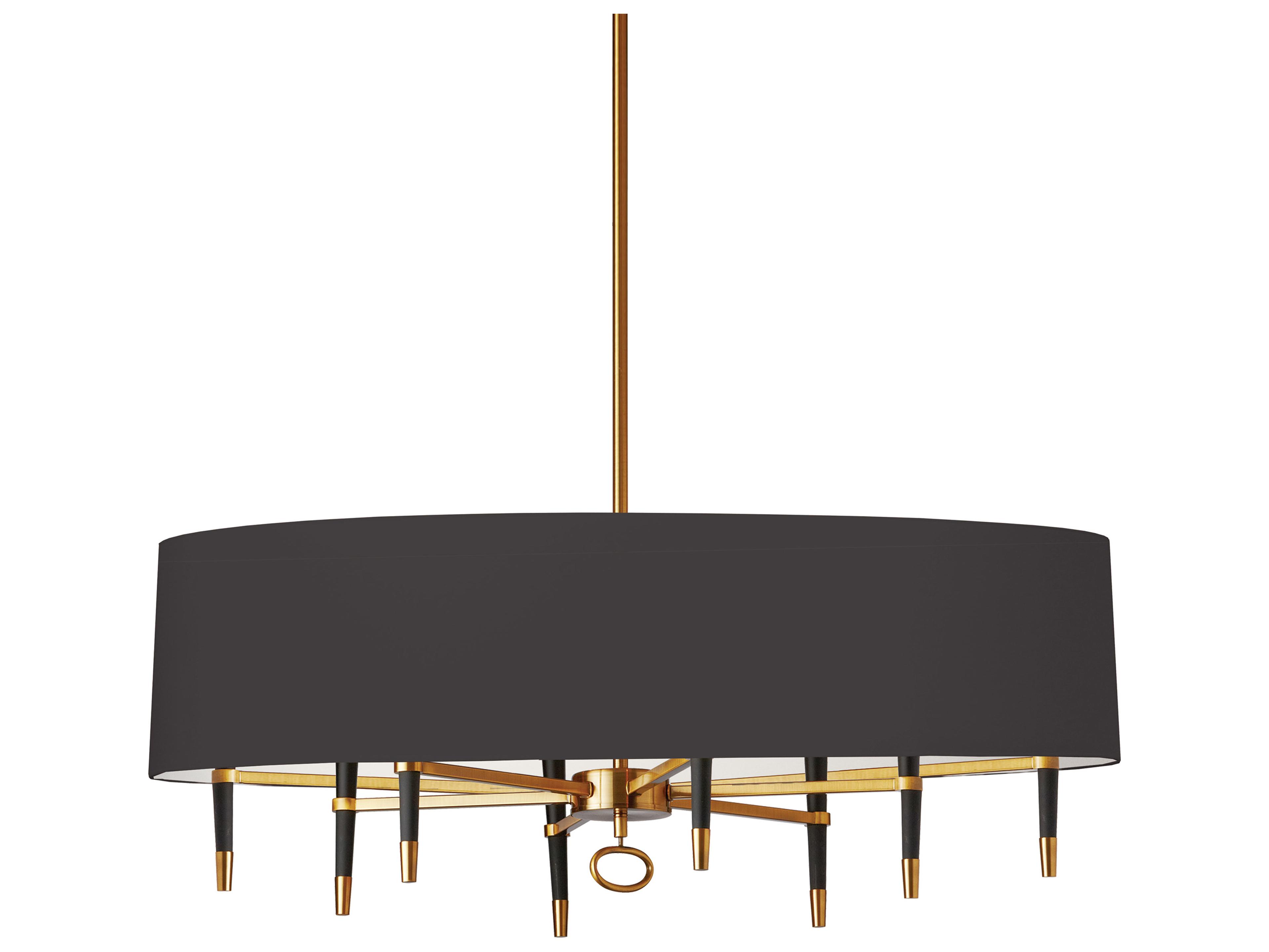 Langford 8-Light Vintage Bronze Black Island Pendant