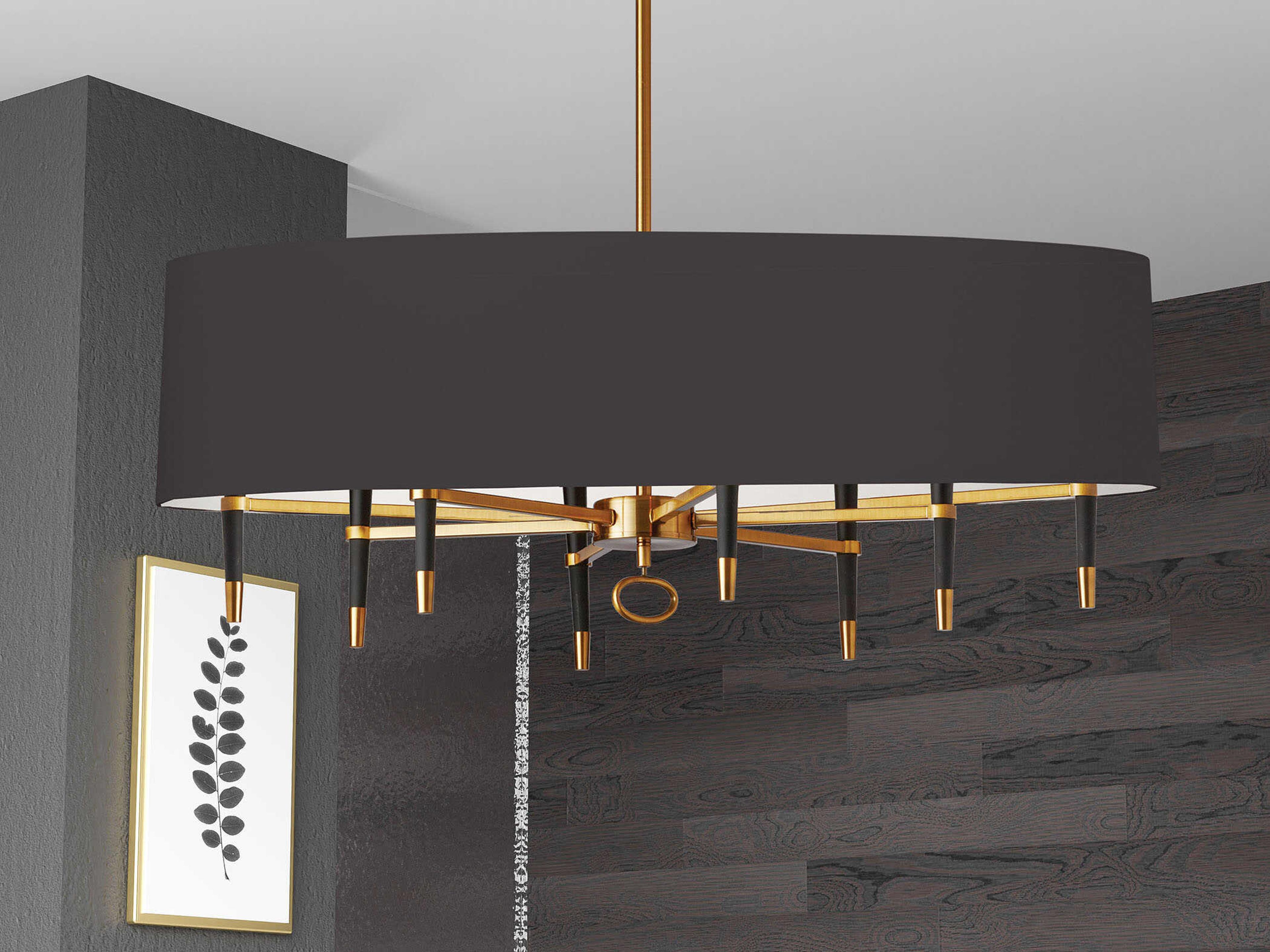 Dainolite Langford 8-Light Vintage Bronze Black Island Pendant