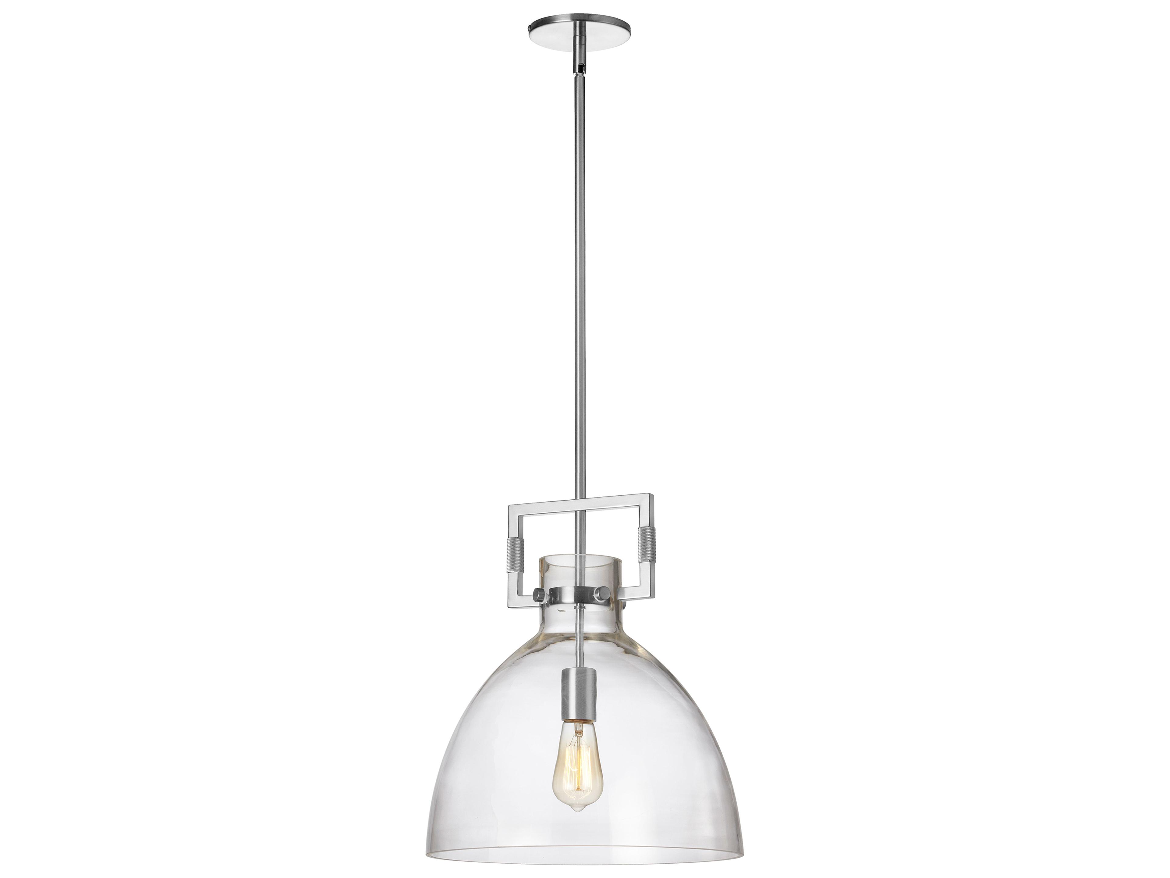 Liberty 1-Light Polished Chrome Dome Pendant