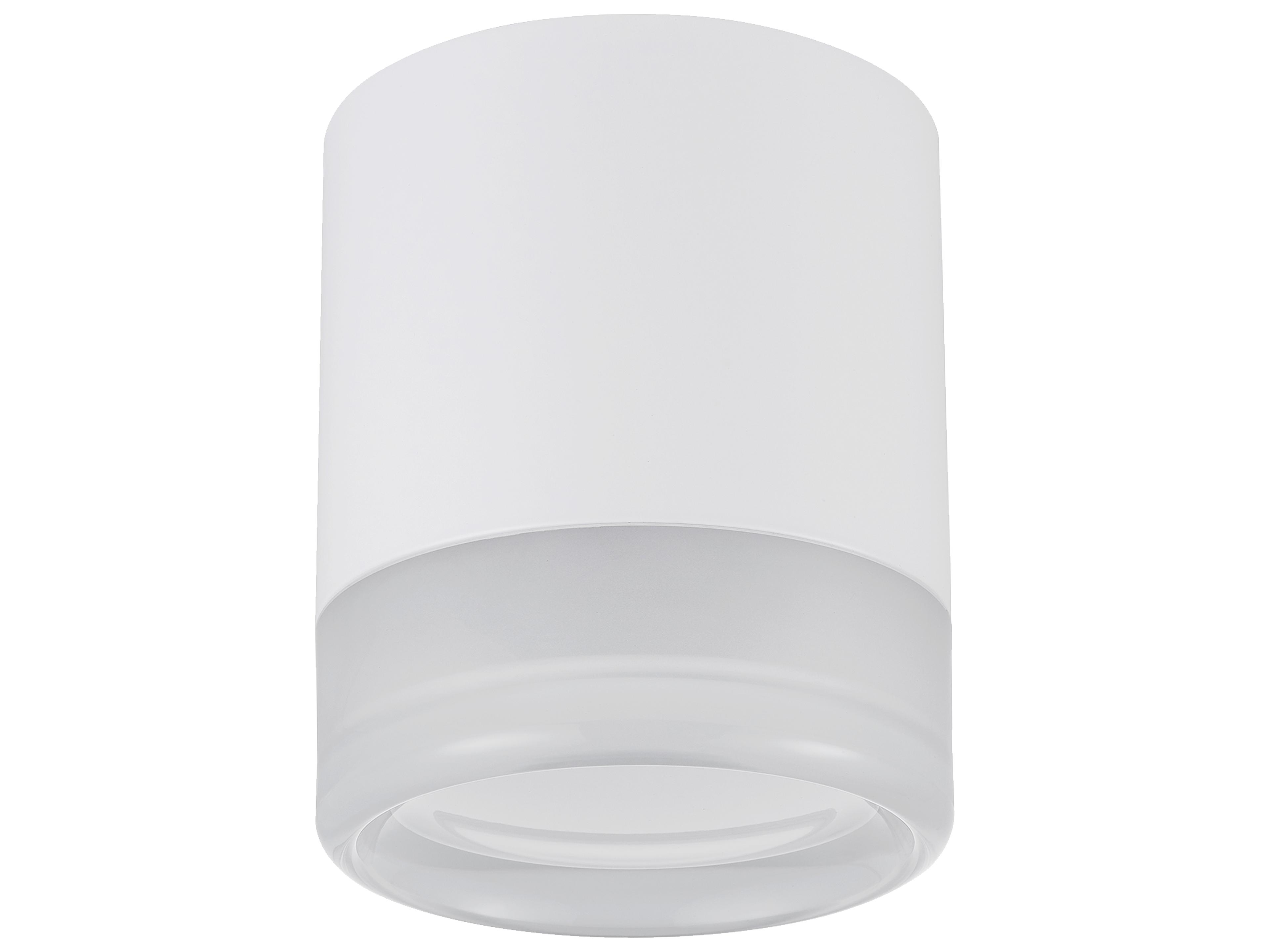 Lucia 1-Light Matte White Cylinder Flush Mount