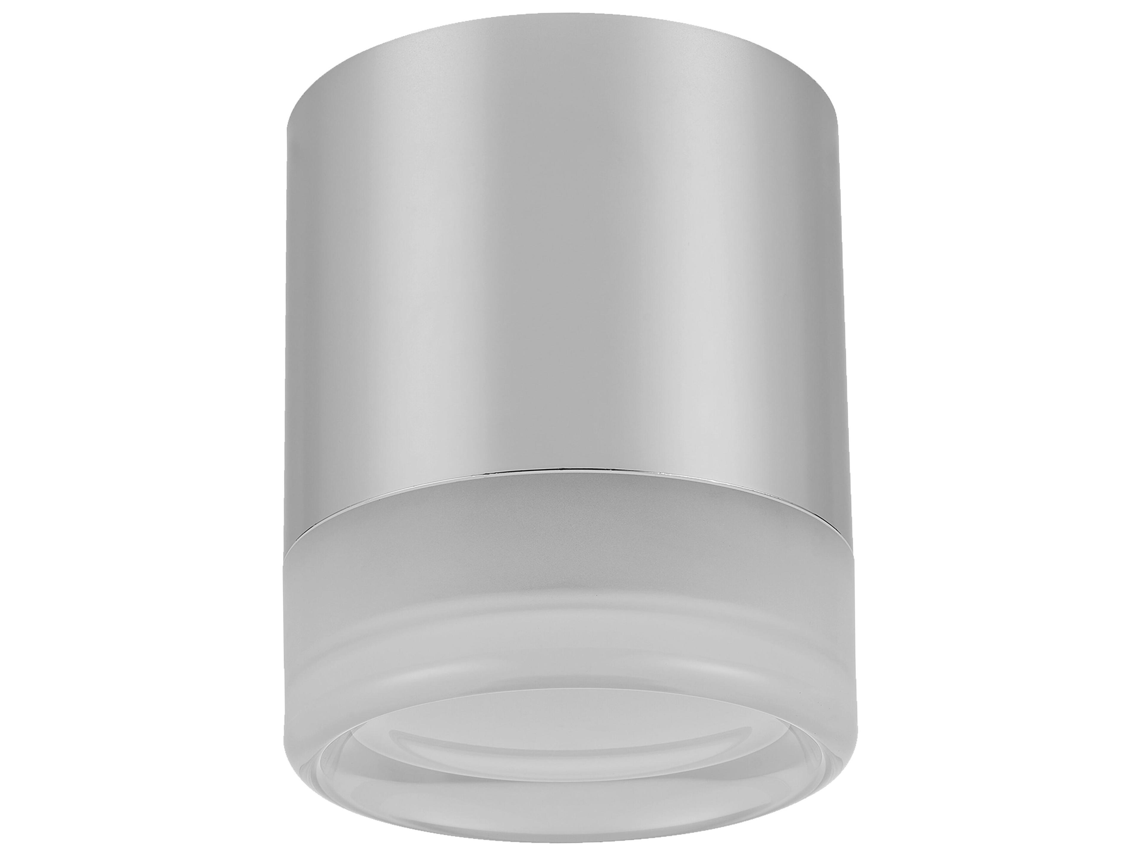 Lucia 1-Light Polished Chrome Cylinder Flush Mount