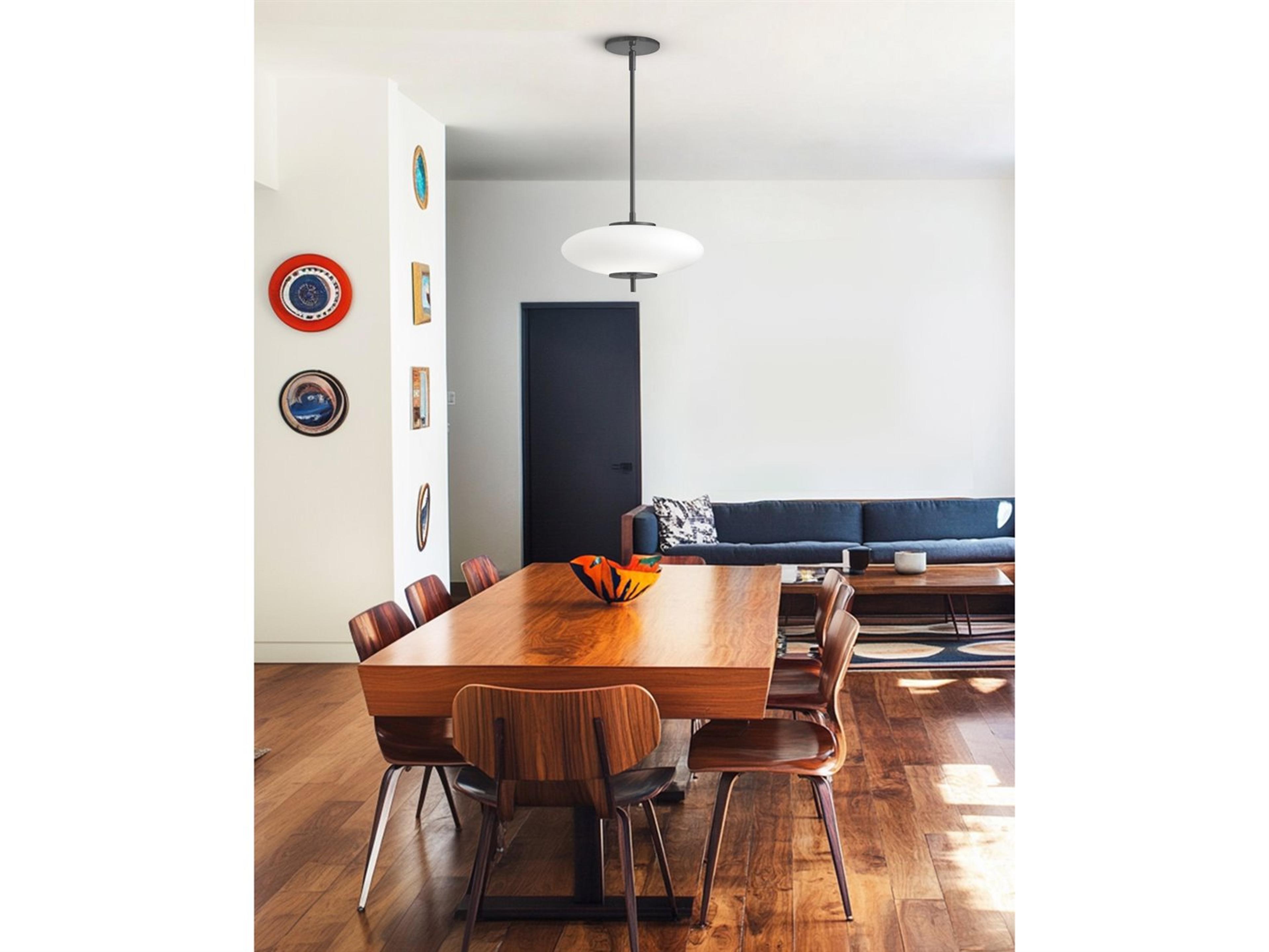 Dainolite Maddie 1-Light Matte Black Mini Pendant