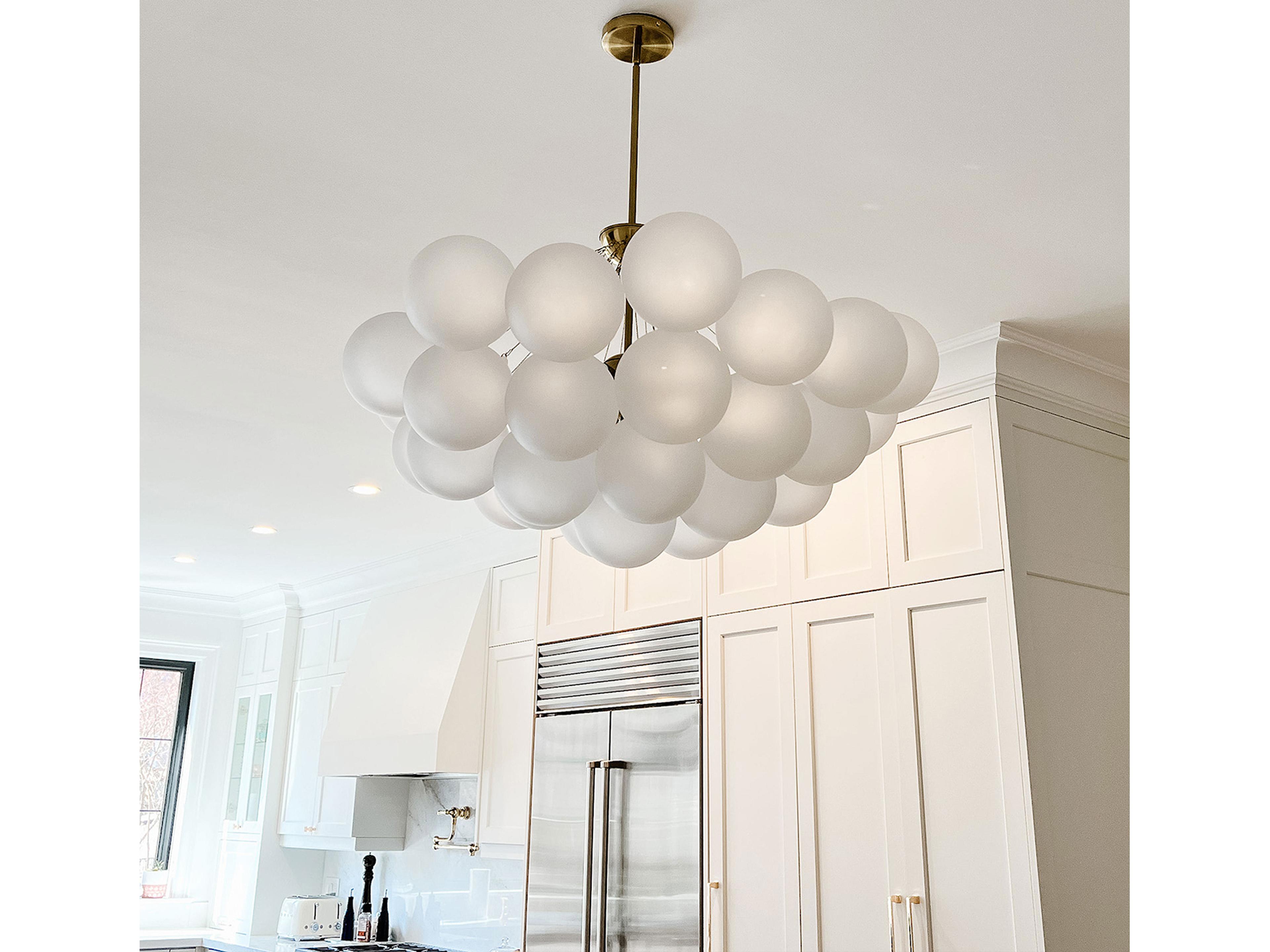 Dainolite Miles 8-Light Aged Brass Globe Chandelier