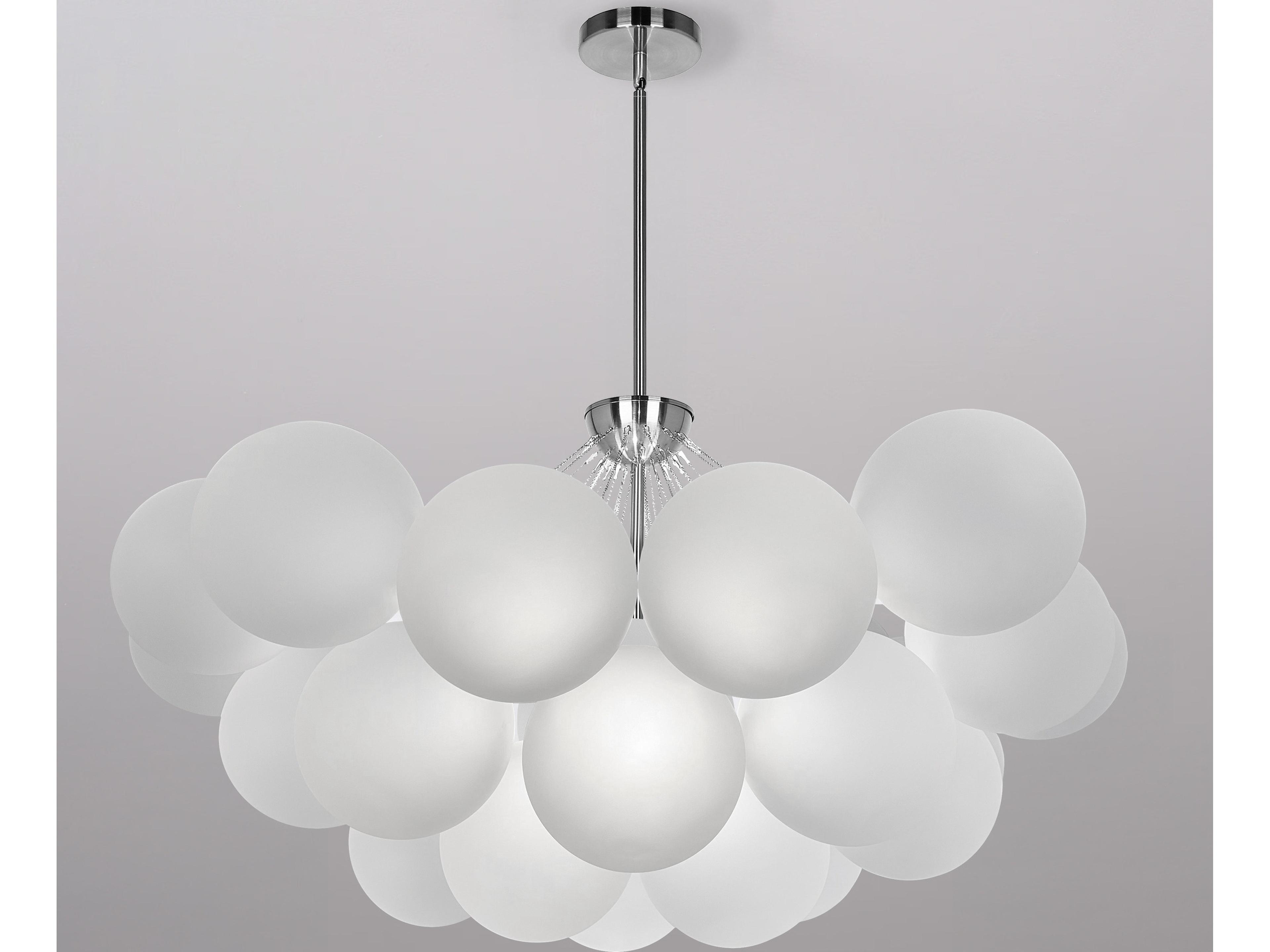 Dainolite Miles 8-Light Polished Chrome Globe Chandelier