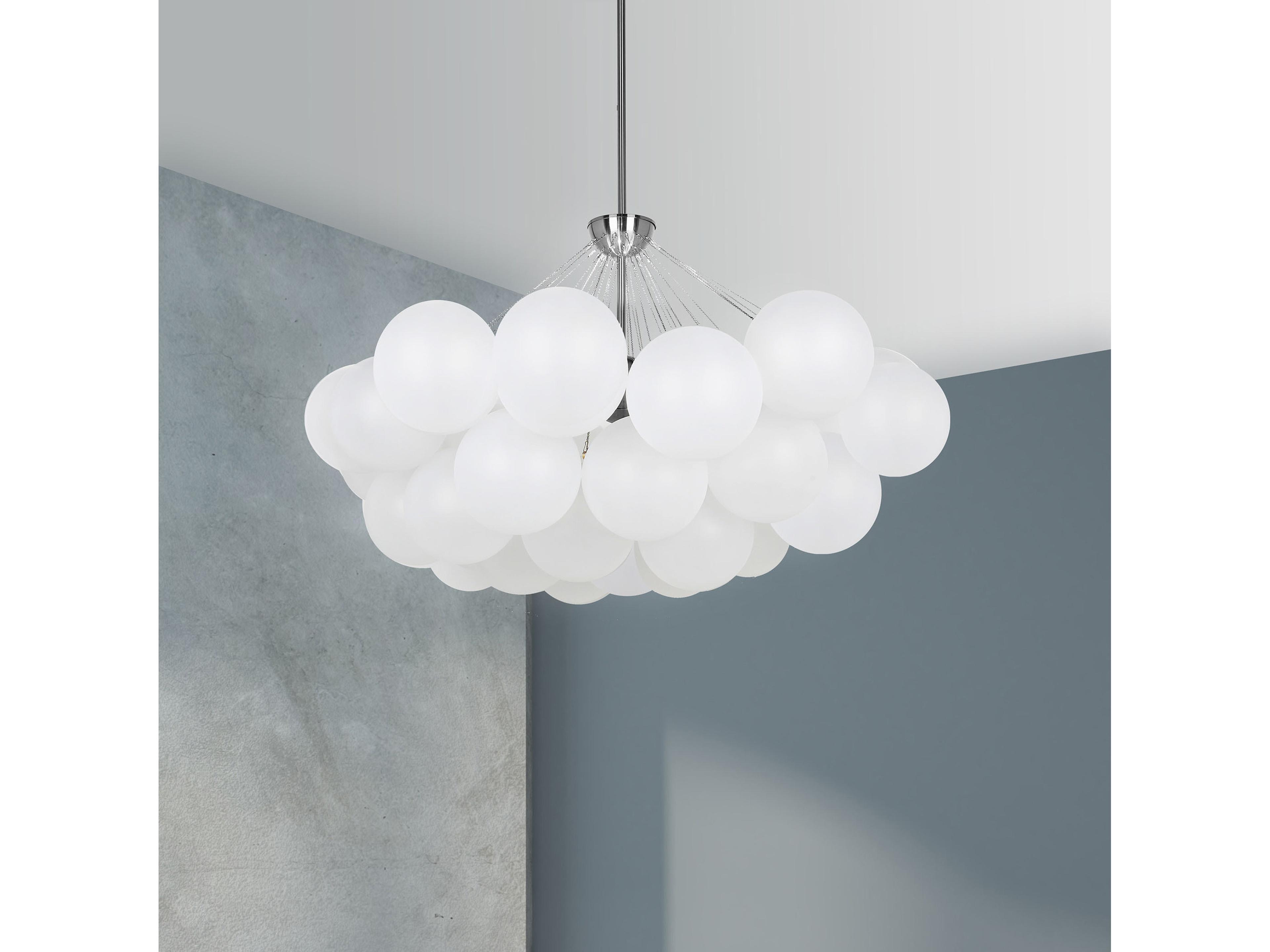 Dainolite Miles 8-Light Polished Chrome Globe Chandelier