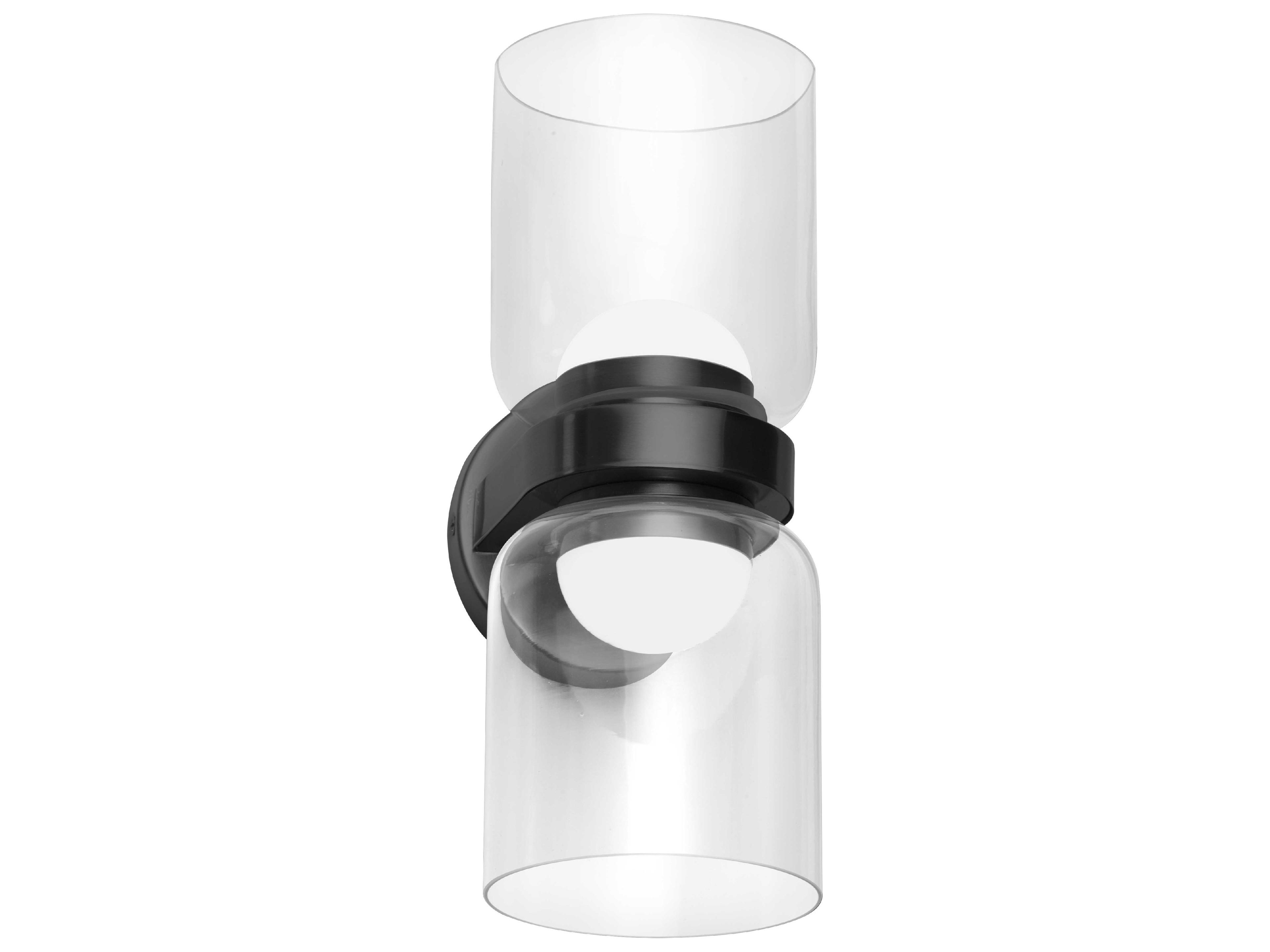 Nadine 2-Light Matte Black Wall Sconce