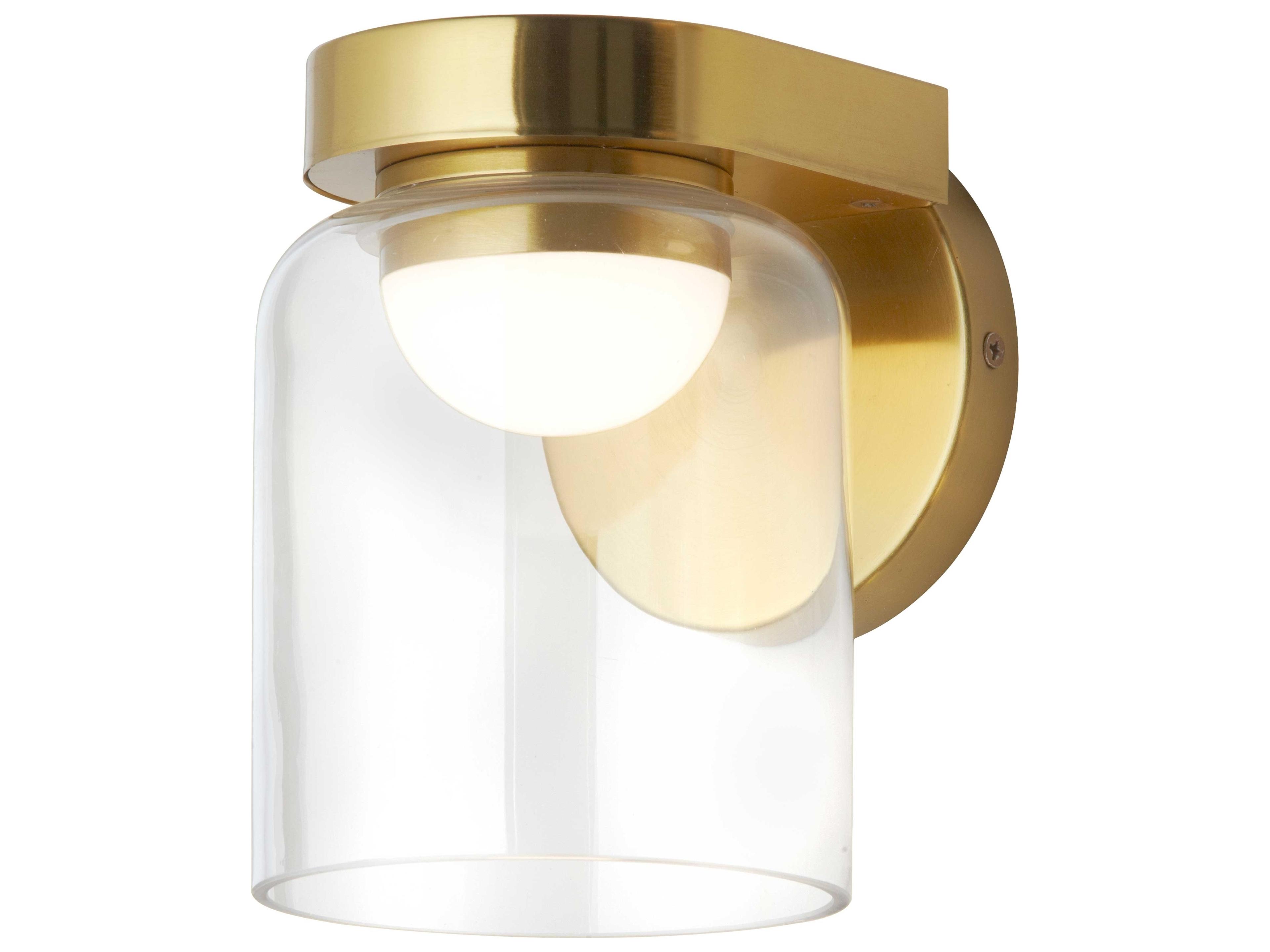 Dainolite Nadine 1-Light Aged Brass Wall Sconce