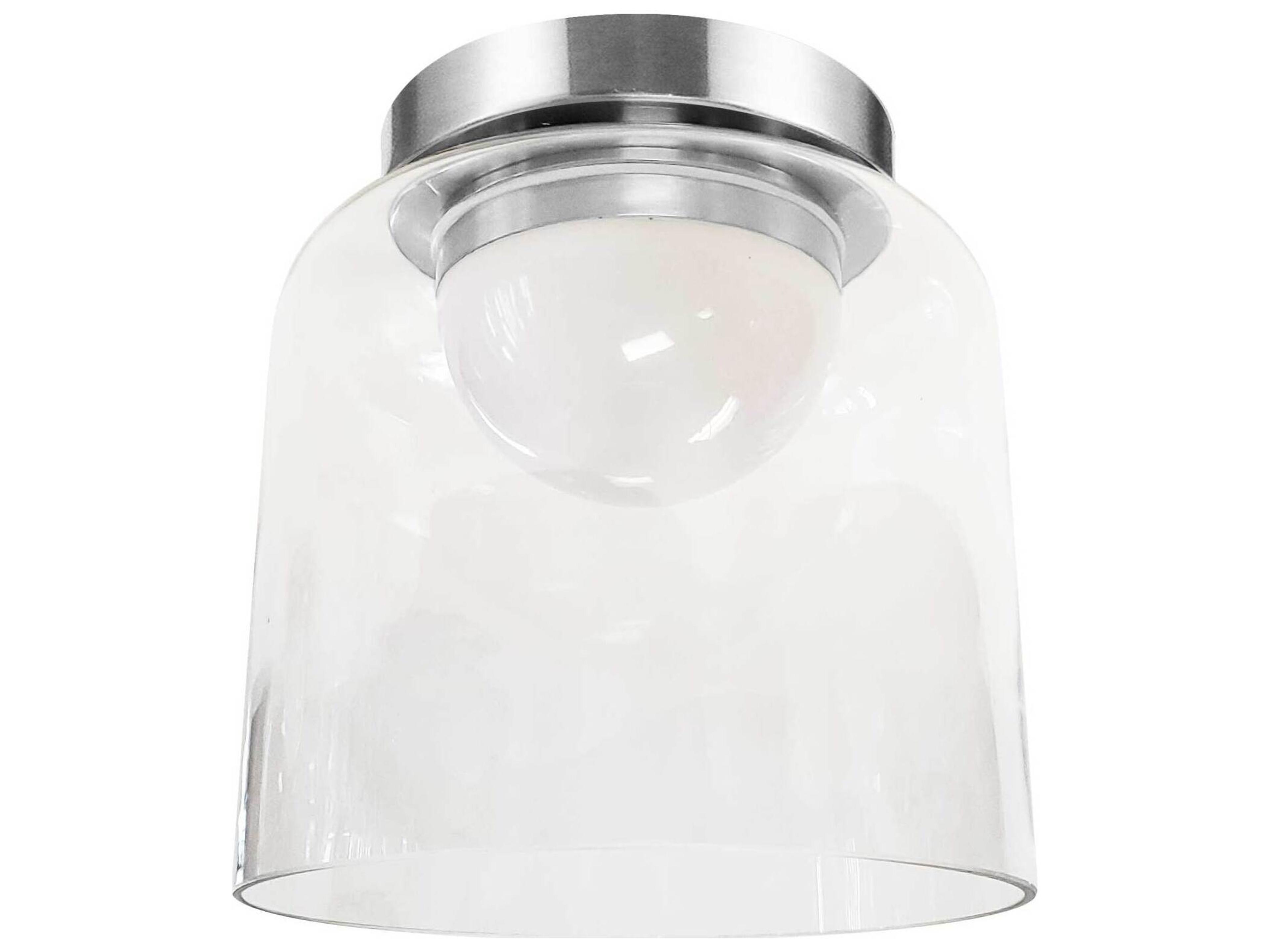 Nadine 1-Light Polished Chrome Cylinder Flush Mount