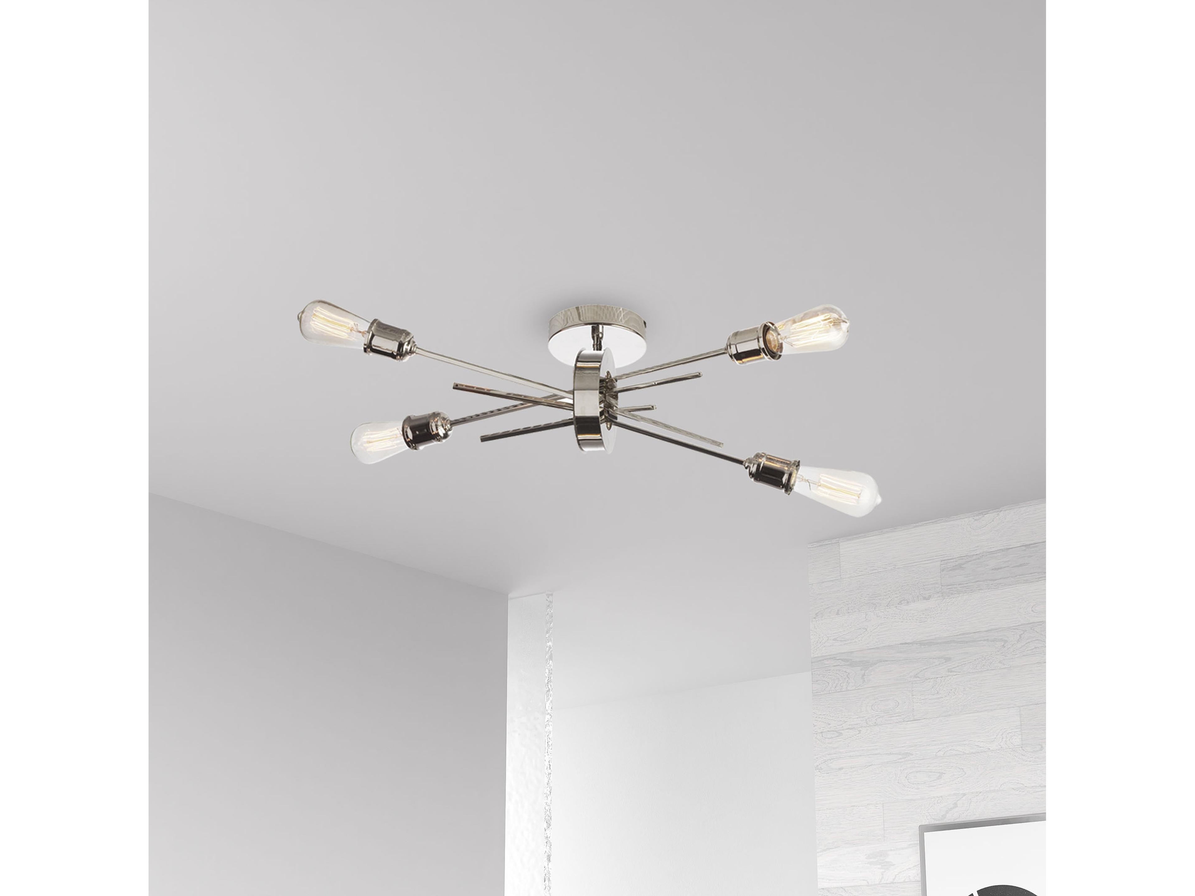 Dainolite Nebraska 4-Light Burnished Chrome Wall Sconce